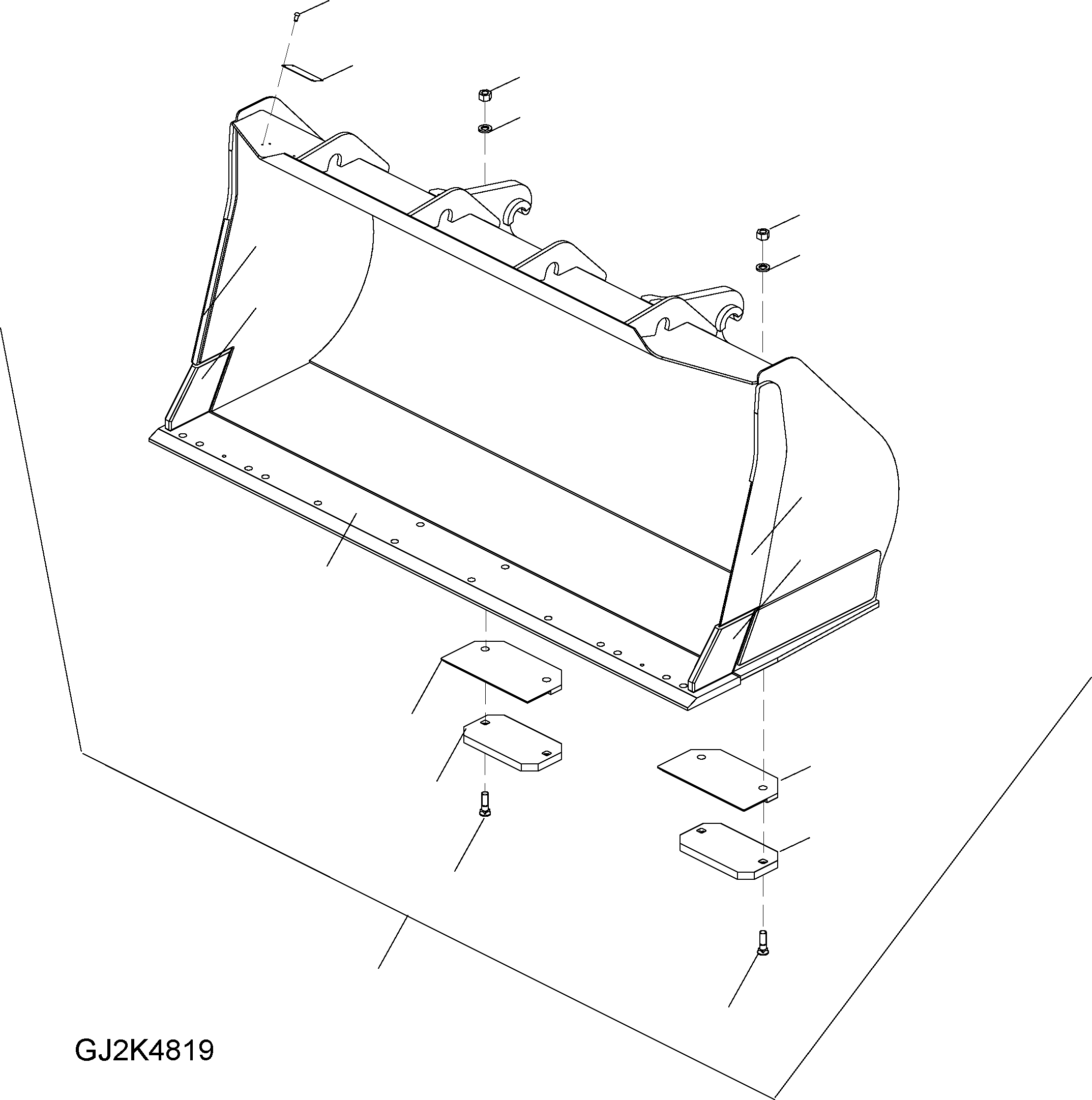 PLATE, (WELDED) 418-71-H2E60 KOMATSU