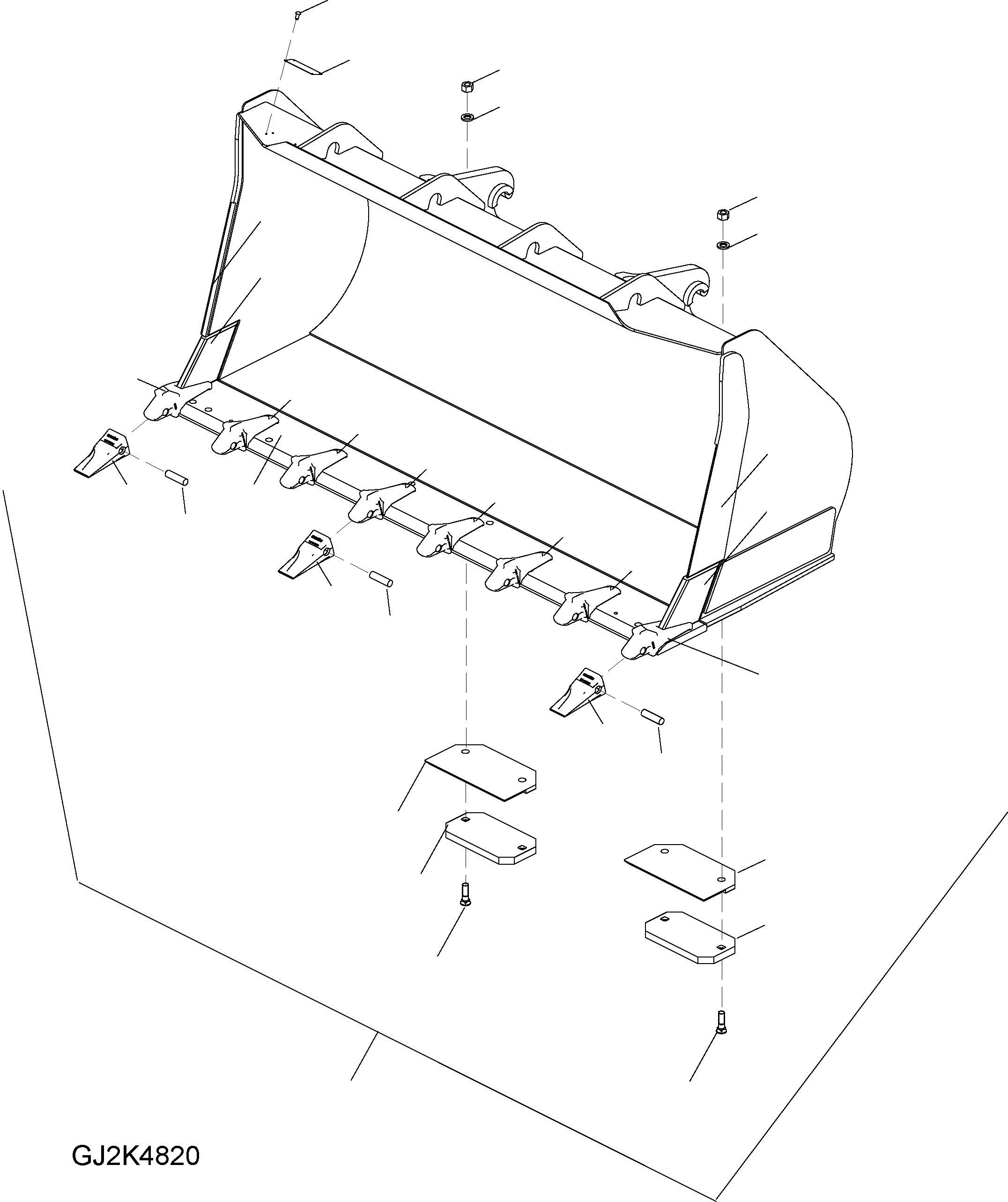BUCKET ASSEMBLY 418-71-H2E10 KOMATSU