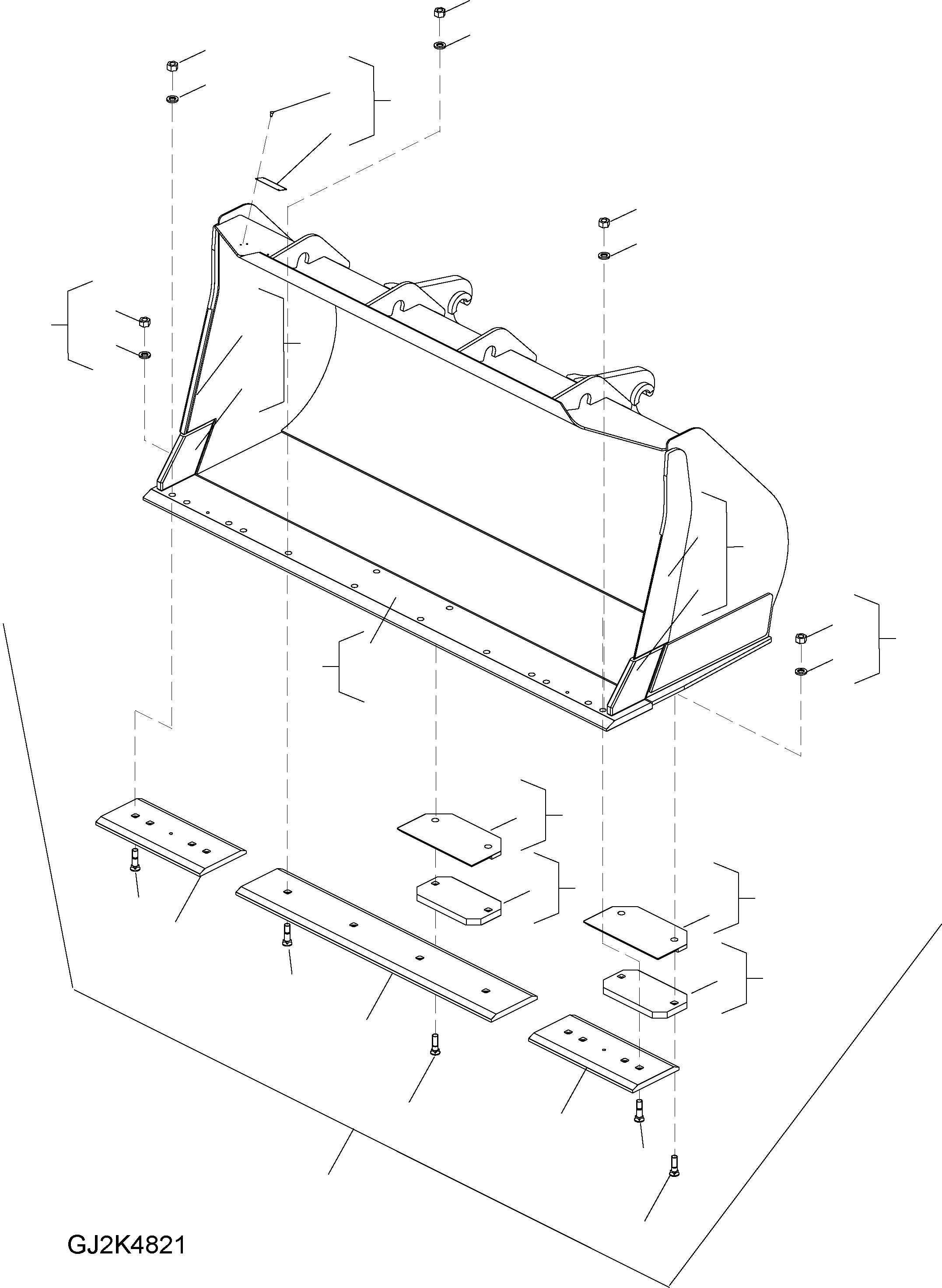Bucket Assembly 418-71-H2E20 KOMATSU