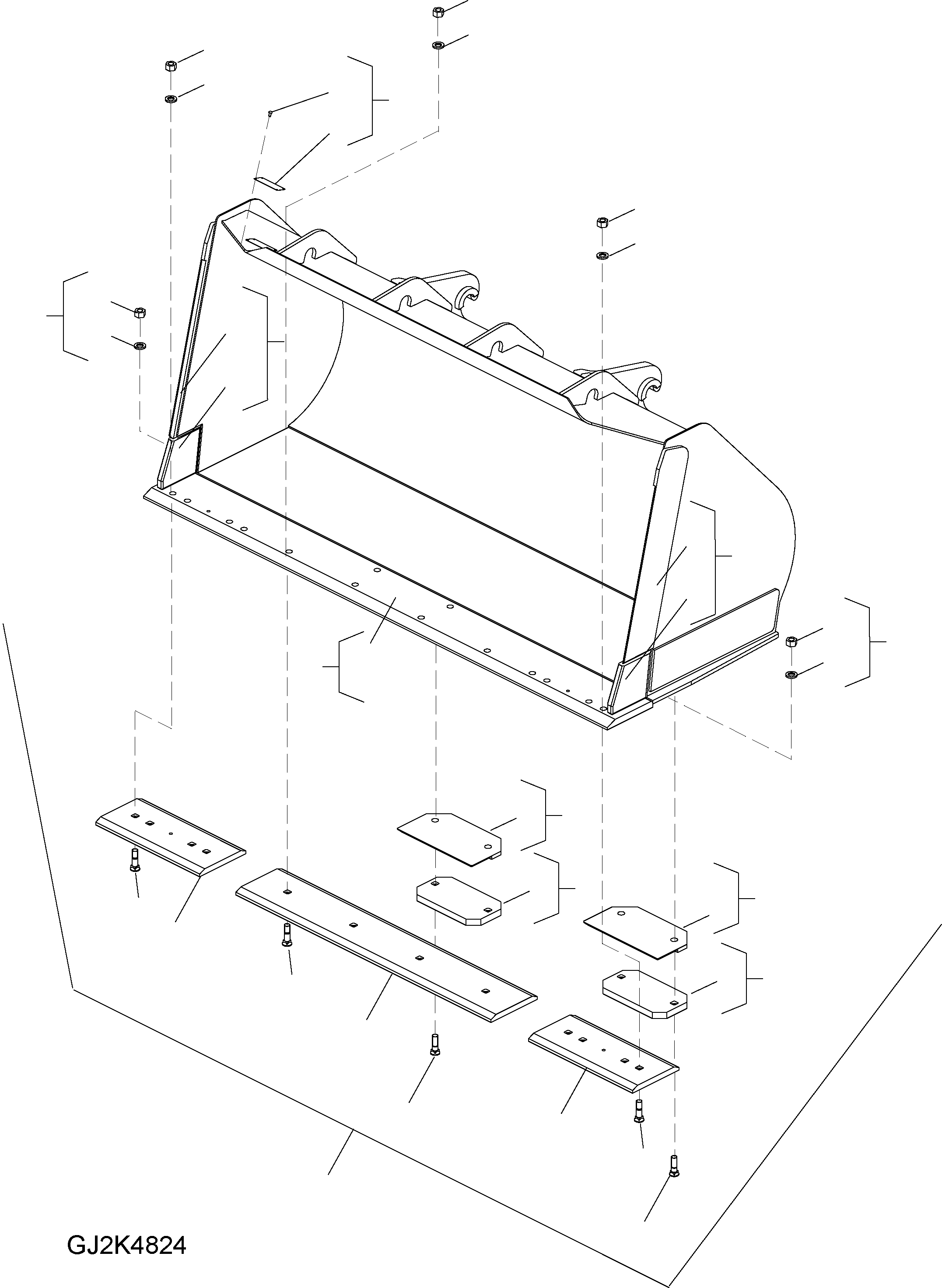 Bucket Assembly 418-71-H2E50 KOMATSU