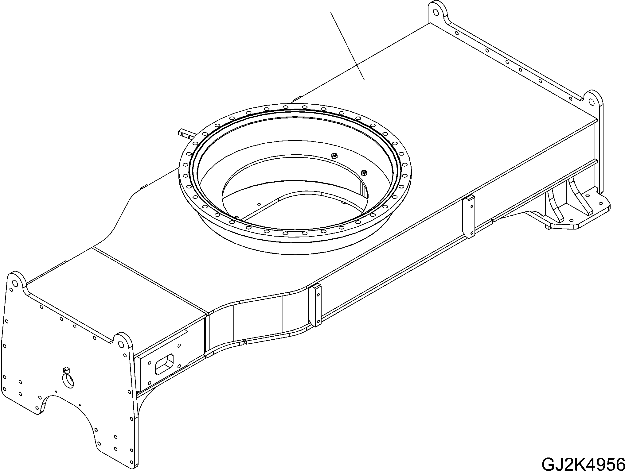 FRAME, CHASSIS 20E-47-31004 KOMATSU