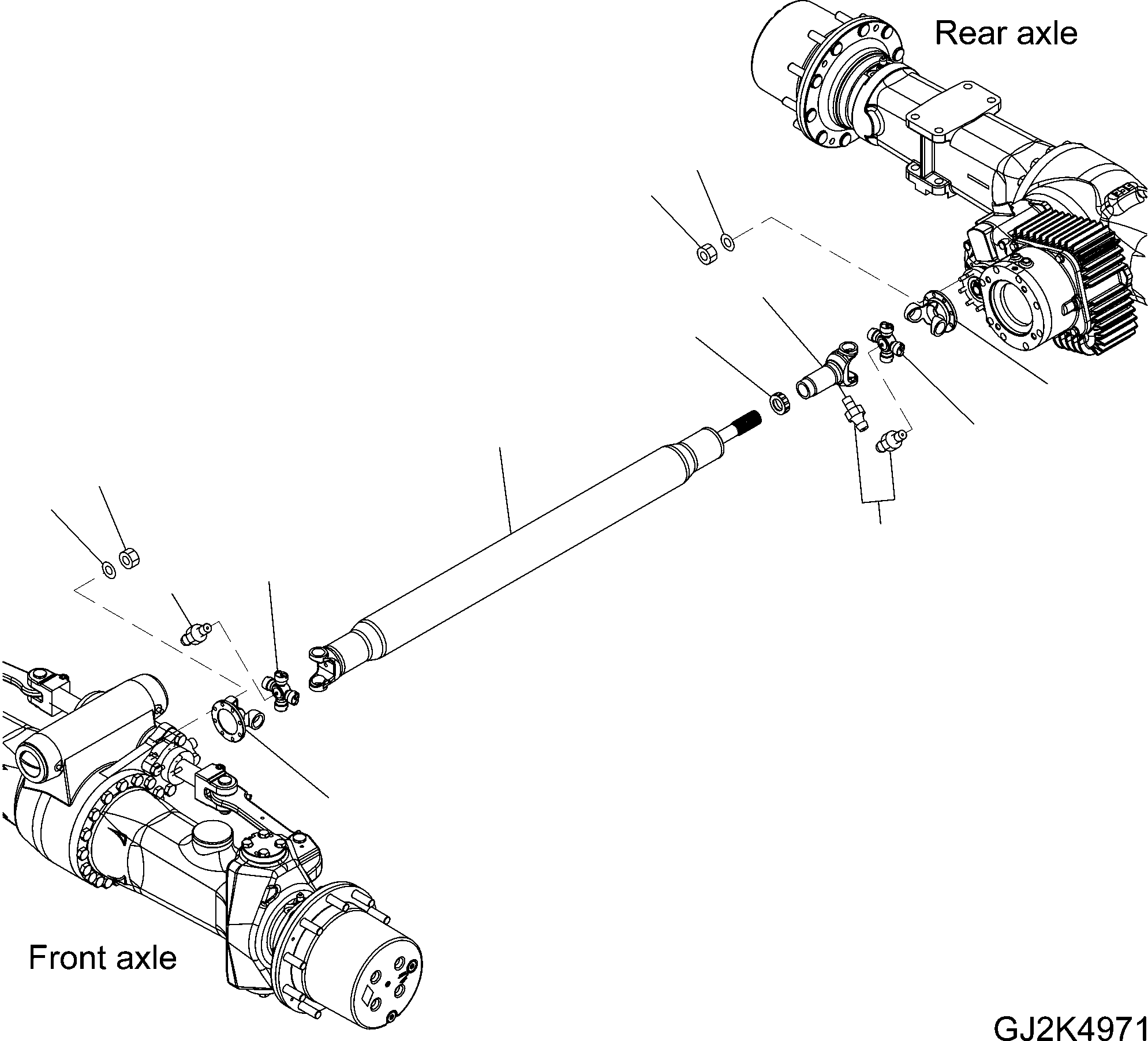 Shaft Assembly, Drive 20J-20-11140 KOMATSU