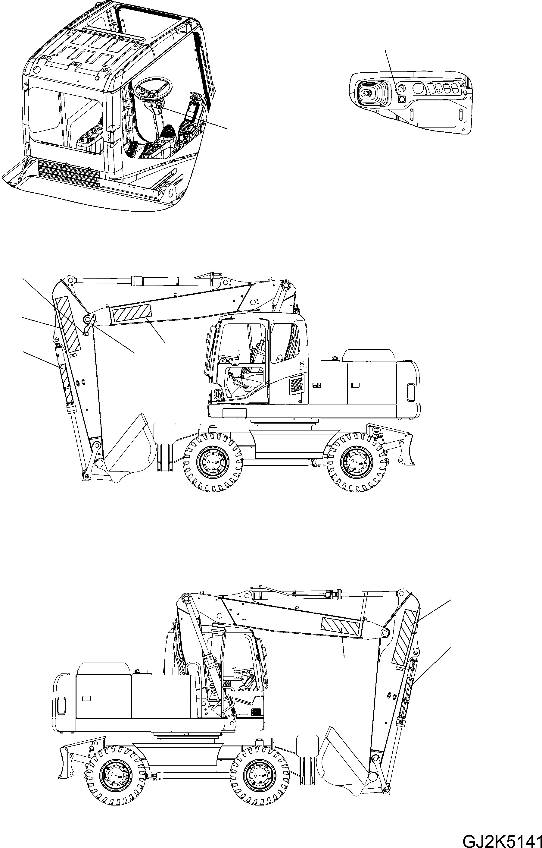 Наклейка 20E-00-K1590 KOMATSU