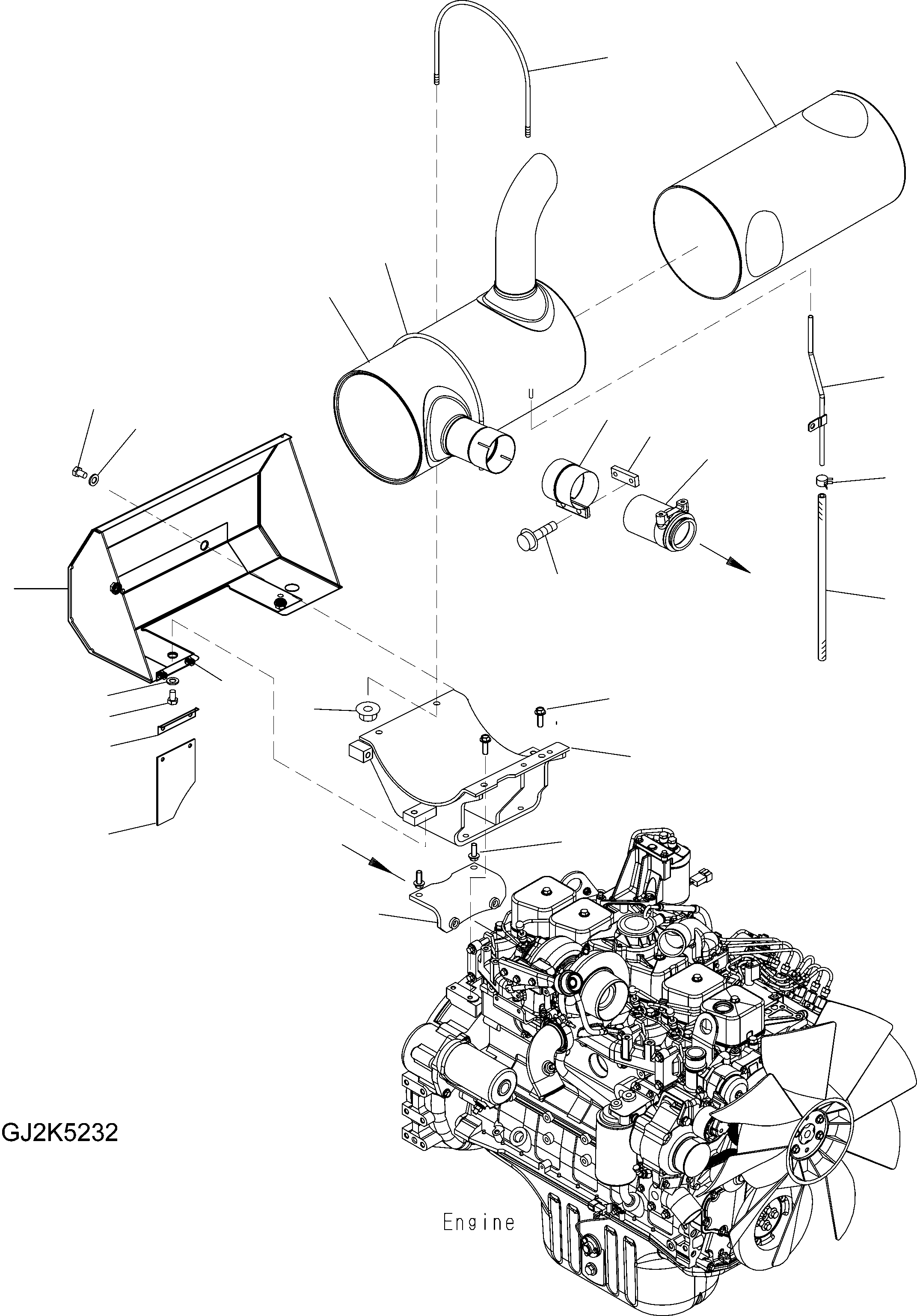 Трубка 20J-01-11210 KOMATSU