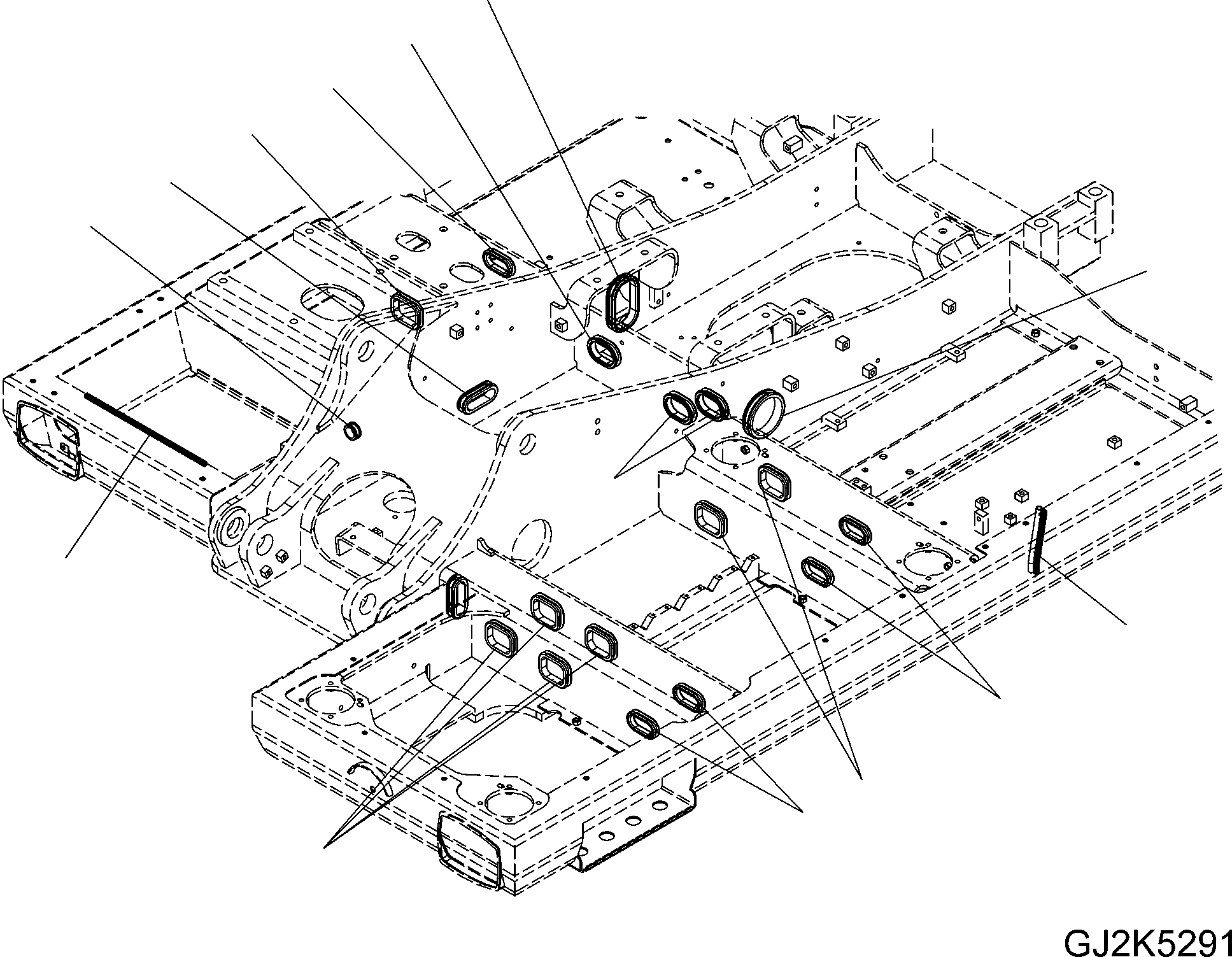 Проходная втулка 20E-46-31370 KOMATSU