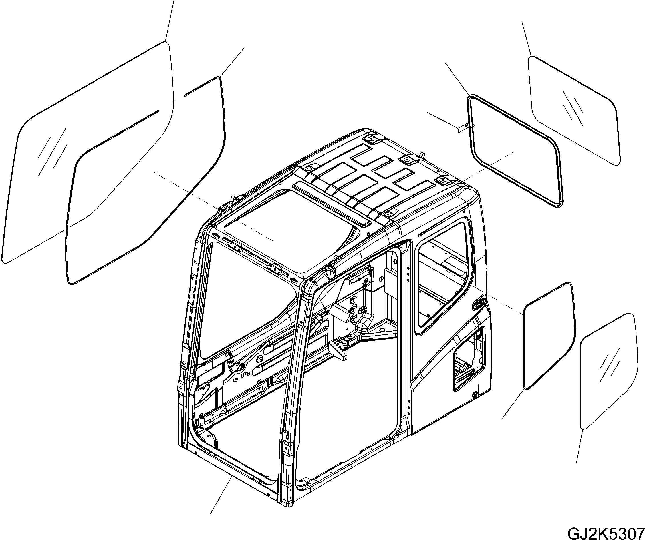 OPERATOR´S CAB ASSEMBLY 22B-54-15M81 KOMATSU