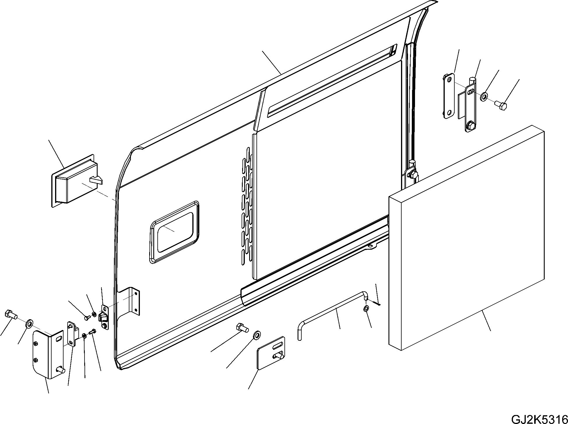 COVER ASSEMBLY (R.H.) 20E-54-31510 KOMATSU