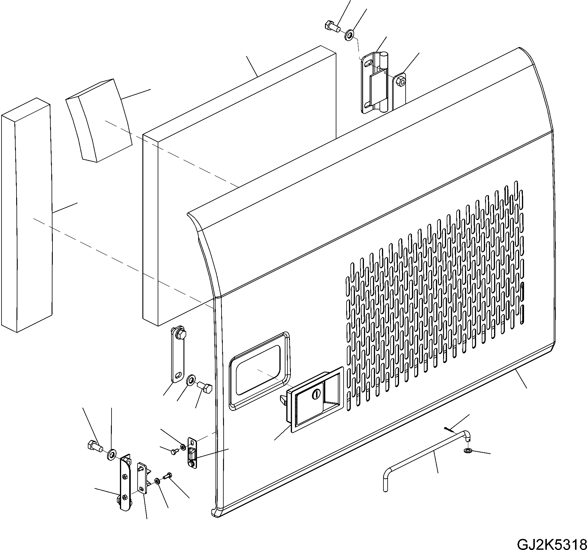 COVER ASSEMBLY (L.H.) 20E-54-31410 KOMATSU