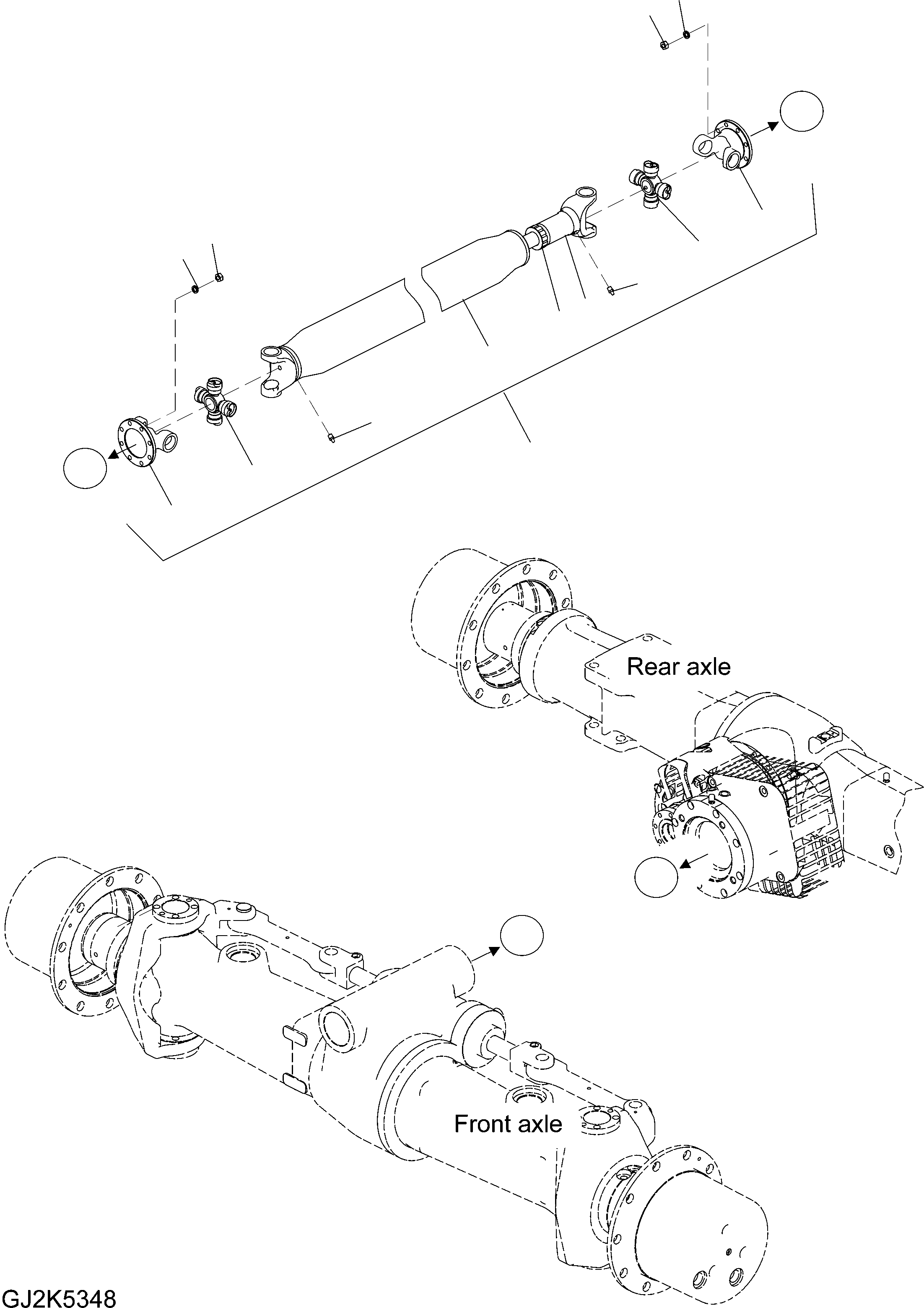 SINGLE PROPSHAFT 20E-20-31111 KOMATSU