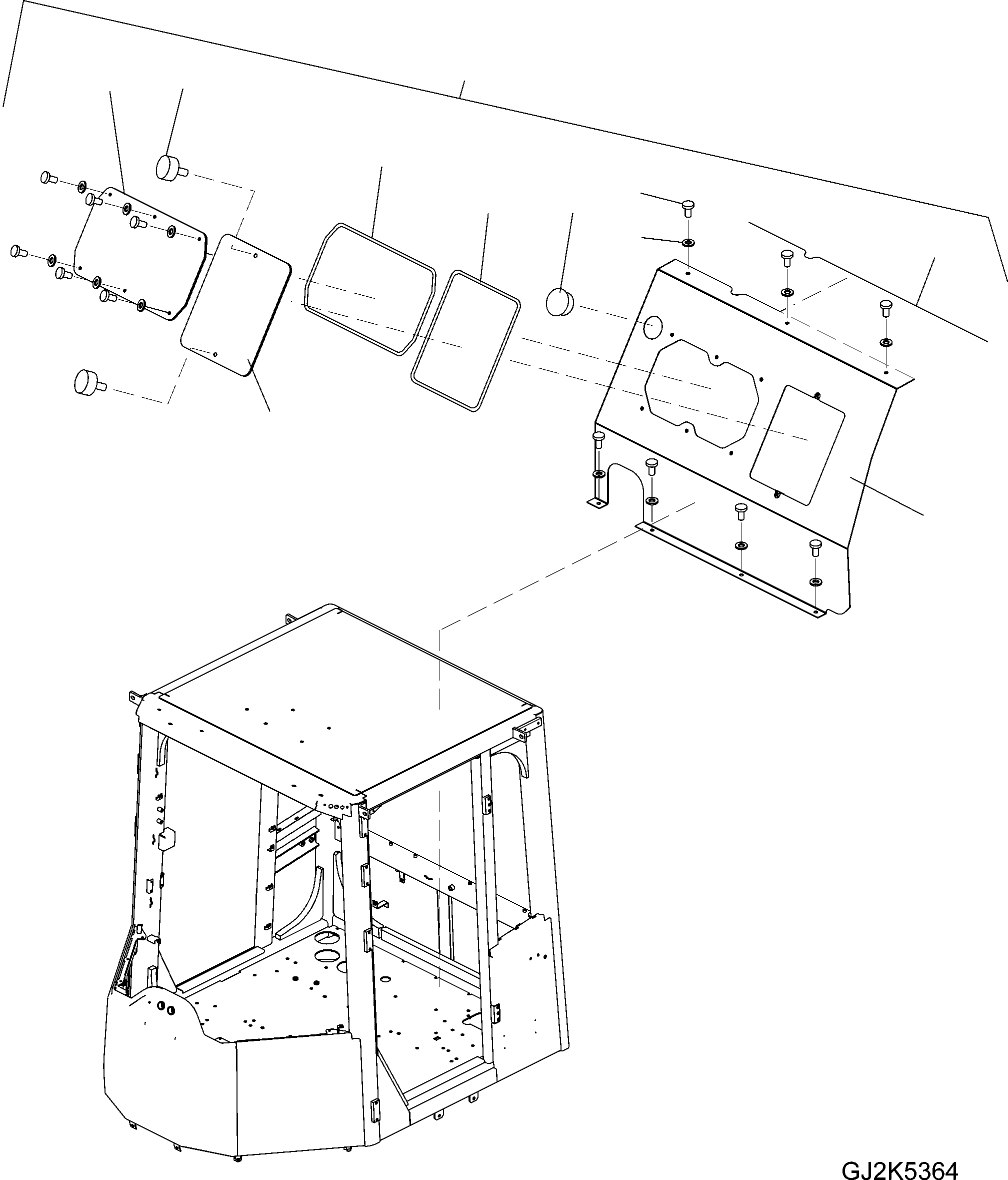 CONSOLE, REAR 423-56-H3350 KOMATSU