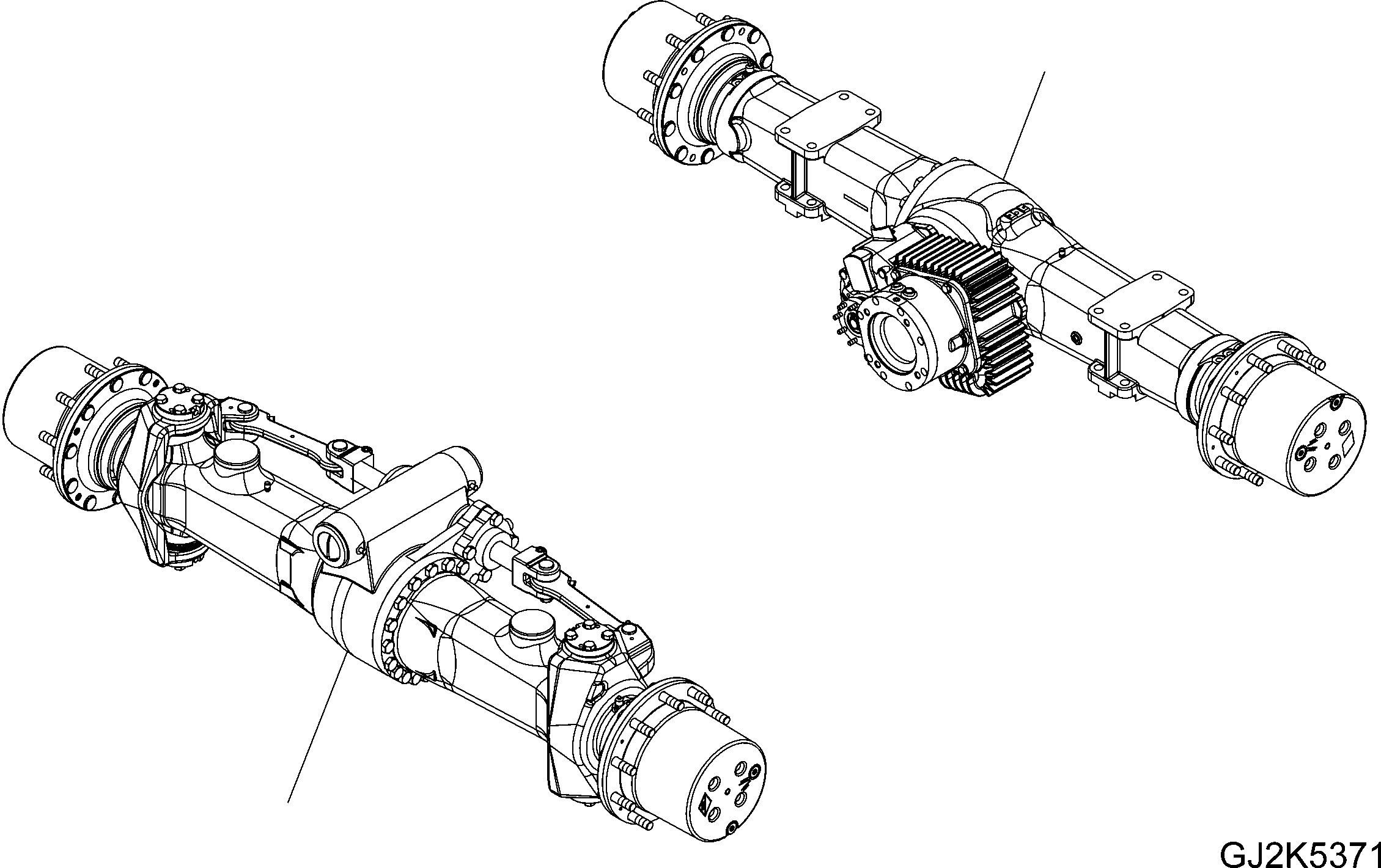 AXLE ASSEMBLY, REAR (20E-22-32000) KOMATSU