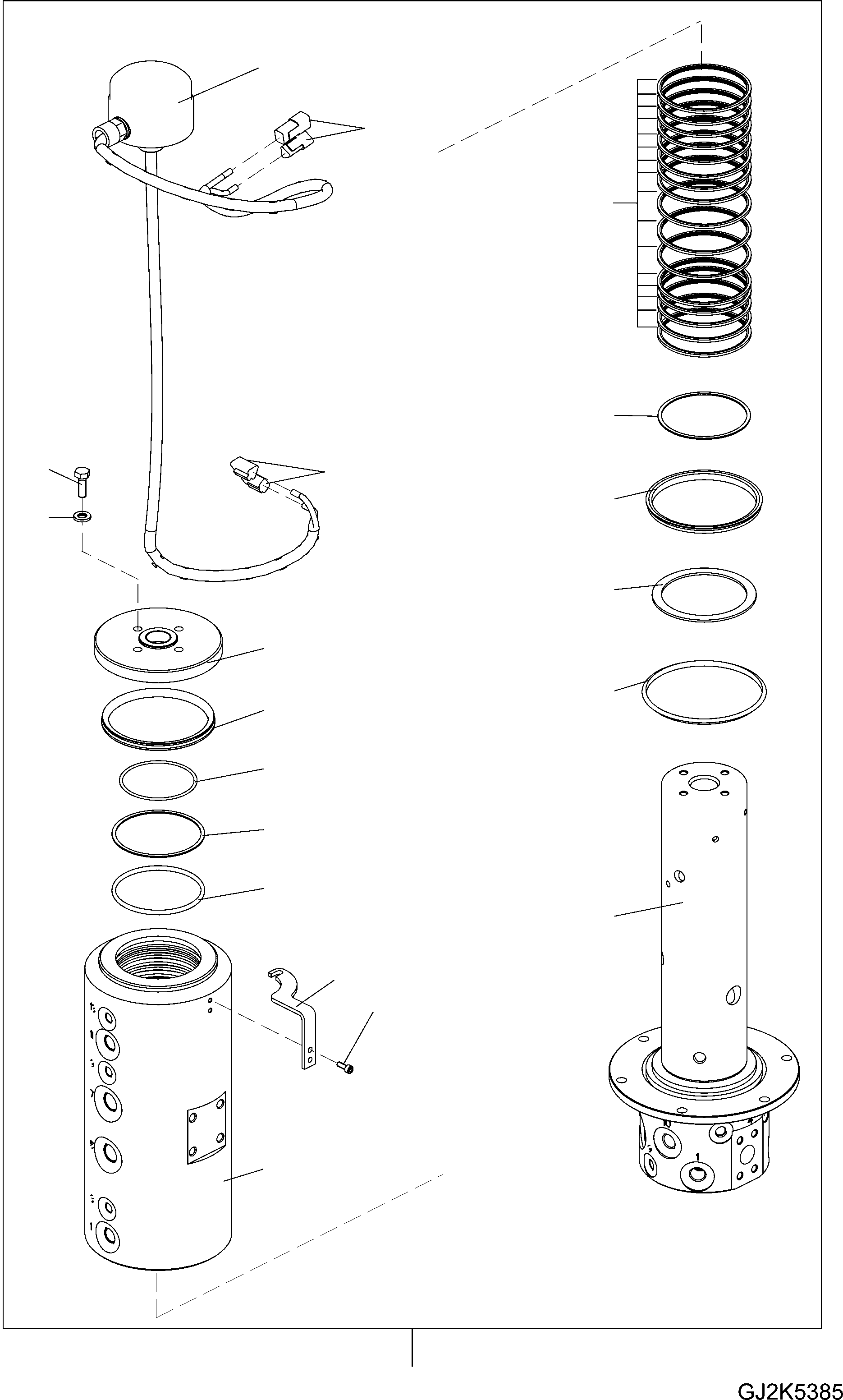 Slip Ring Assembly, within Harness 20E-30-41120 KOMATSU