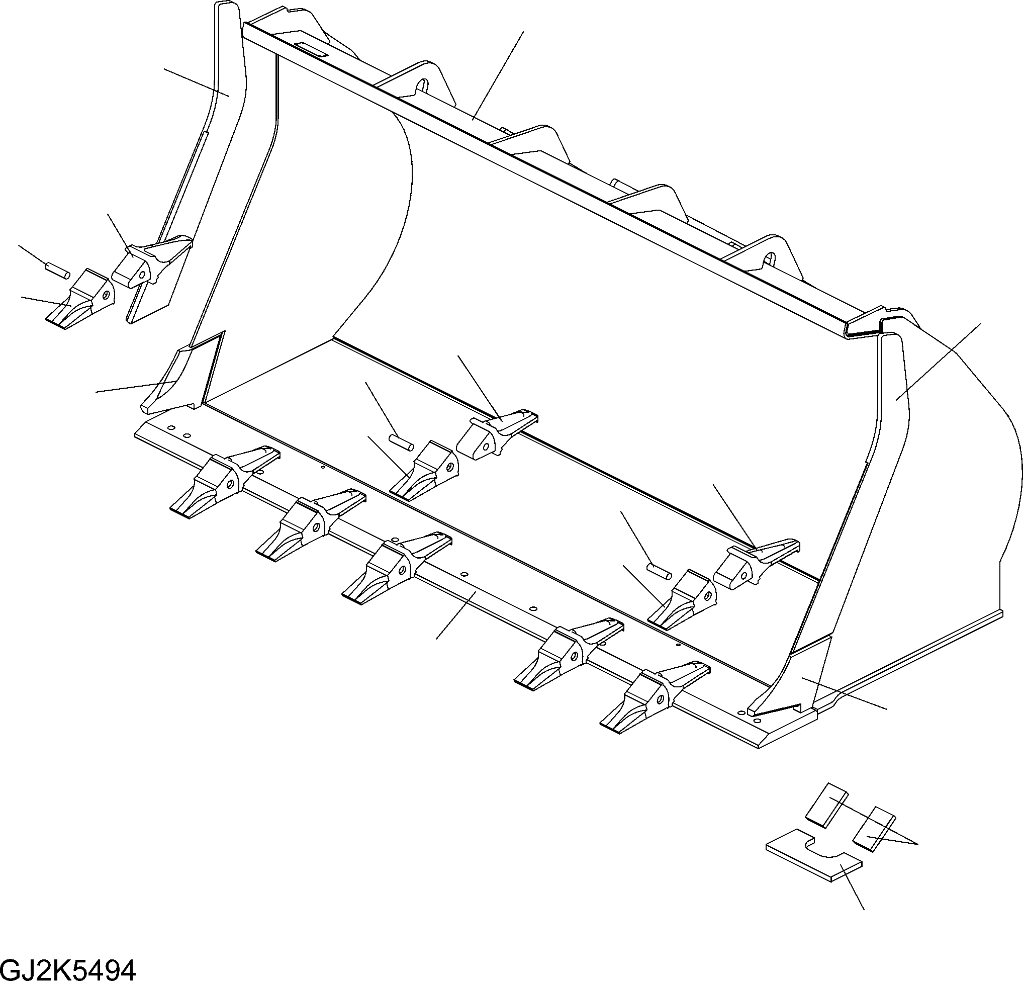 TOOTH HOLDER 421-71-H2E50 KOMATSU