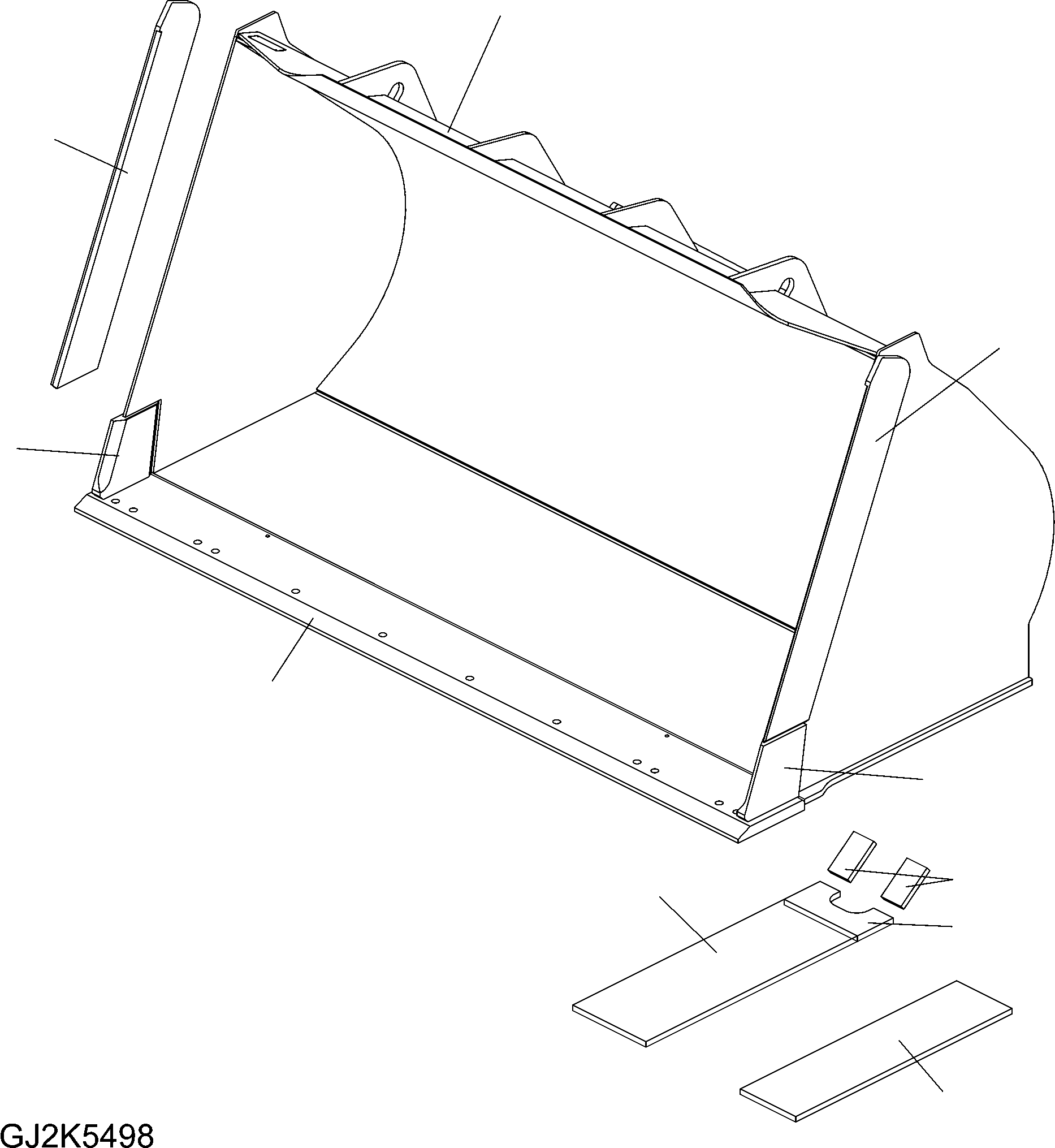PLATE, (WELDED) 424-70-H2M20 KOMATSU
