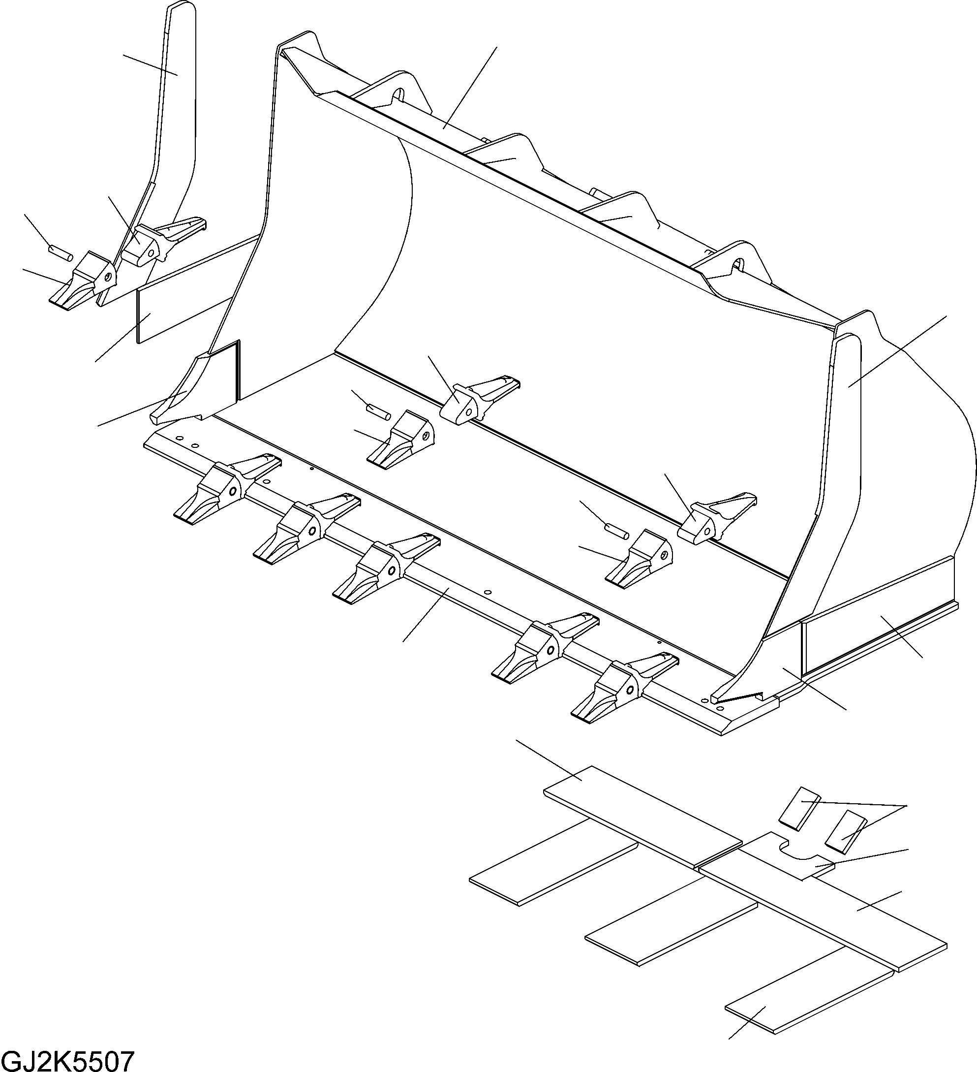 Ковш 423-72-H2200 KOMATSU