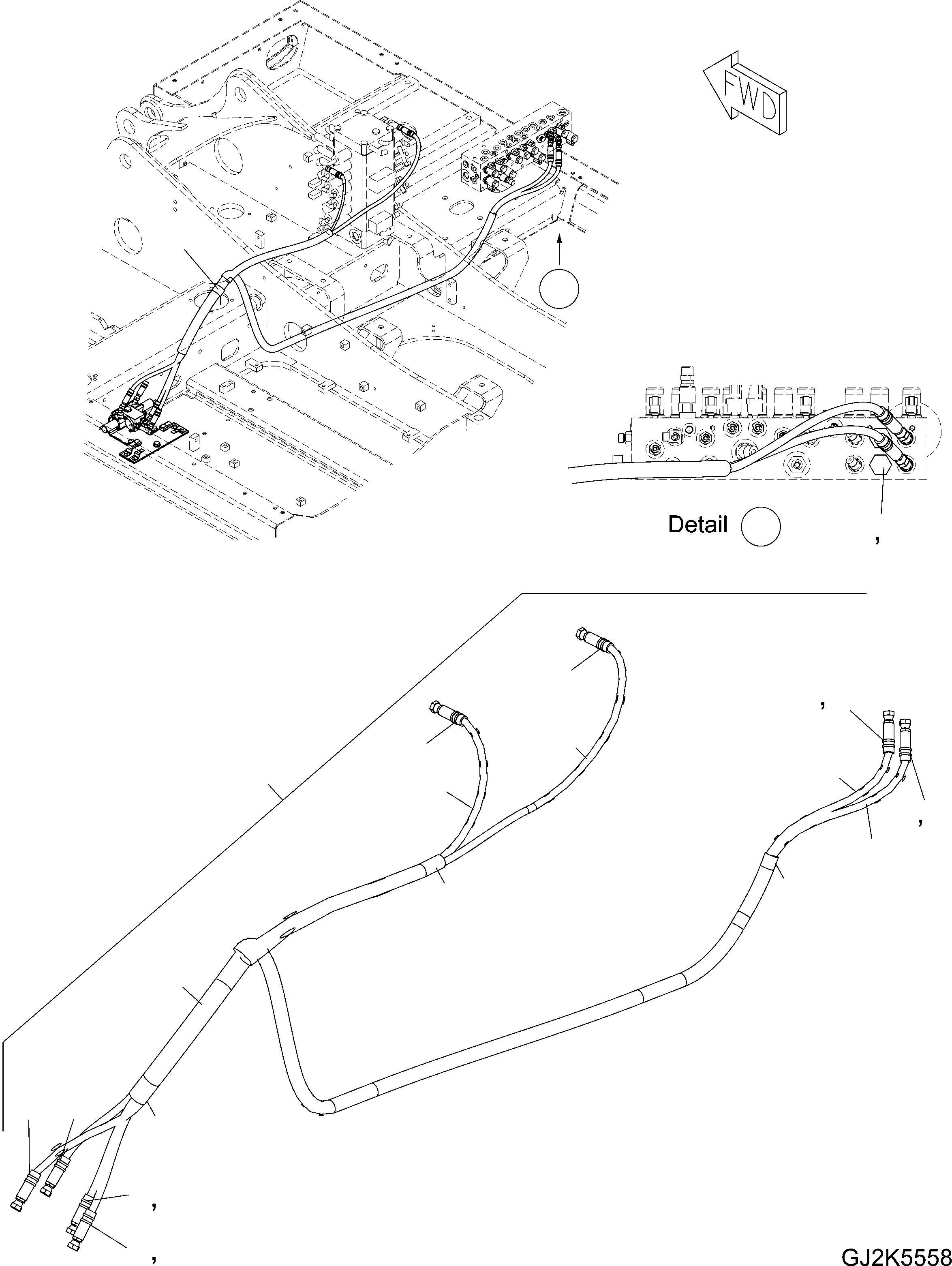 Шланг в сборе 20E-62-32581 KOMATSU