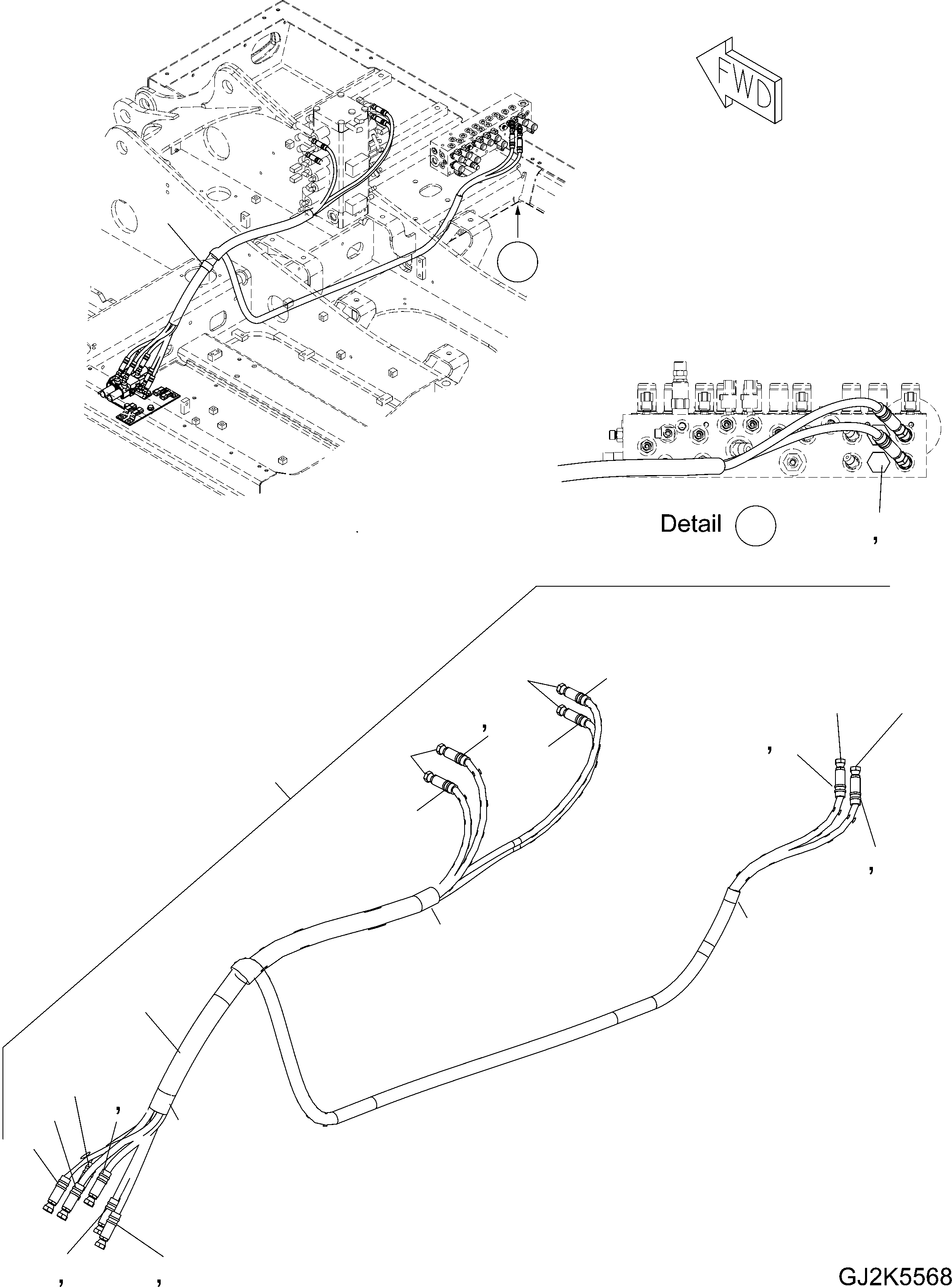 Шланг в сборе 20E-62-32160 KOMATSU