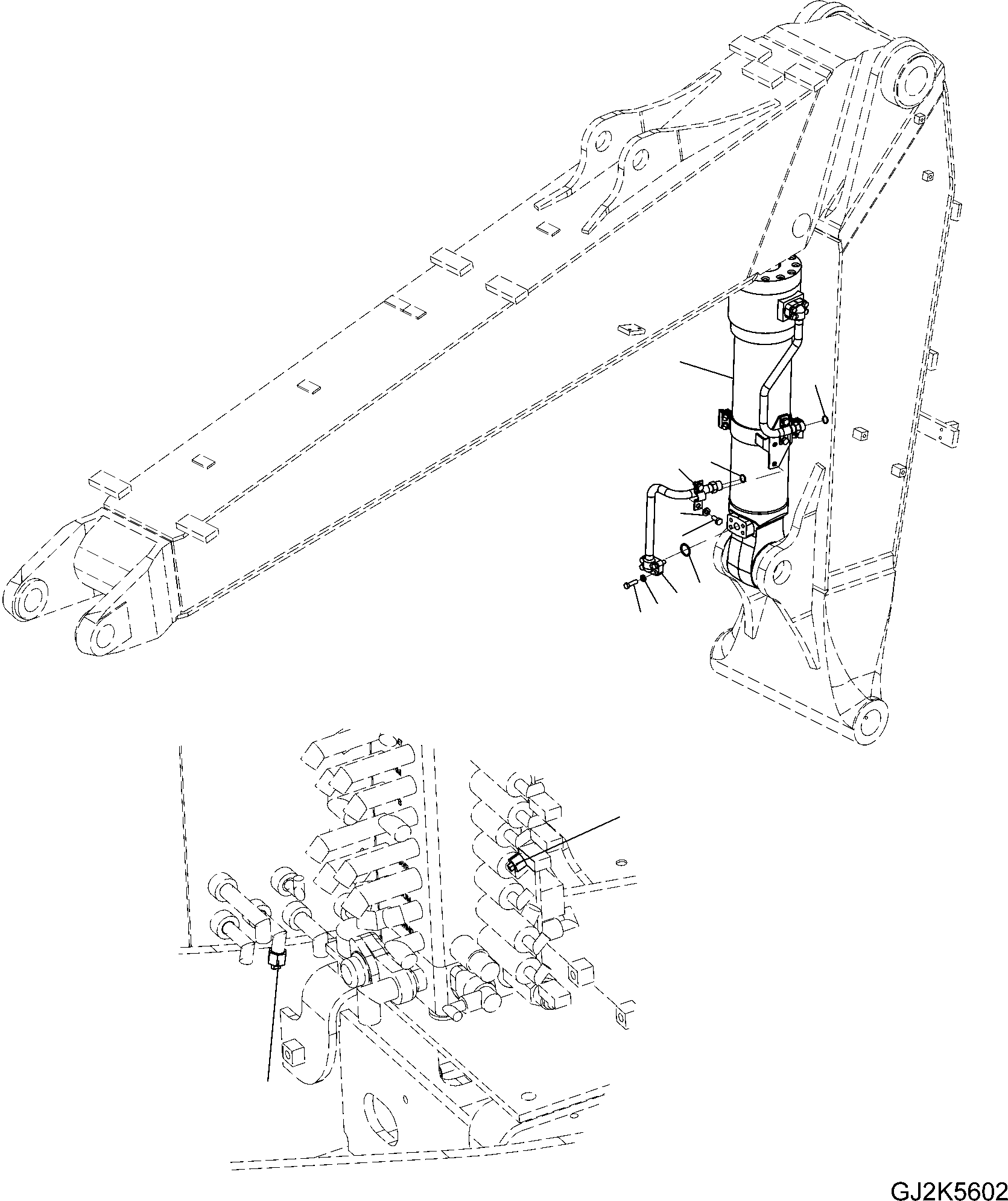Цилиндр (\8\707-01-XP940) KOMATSU