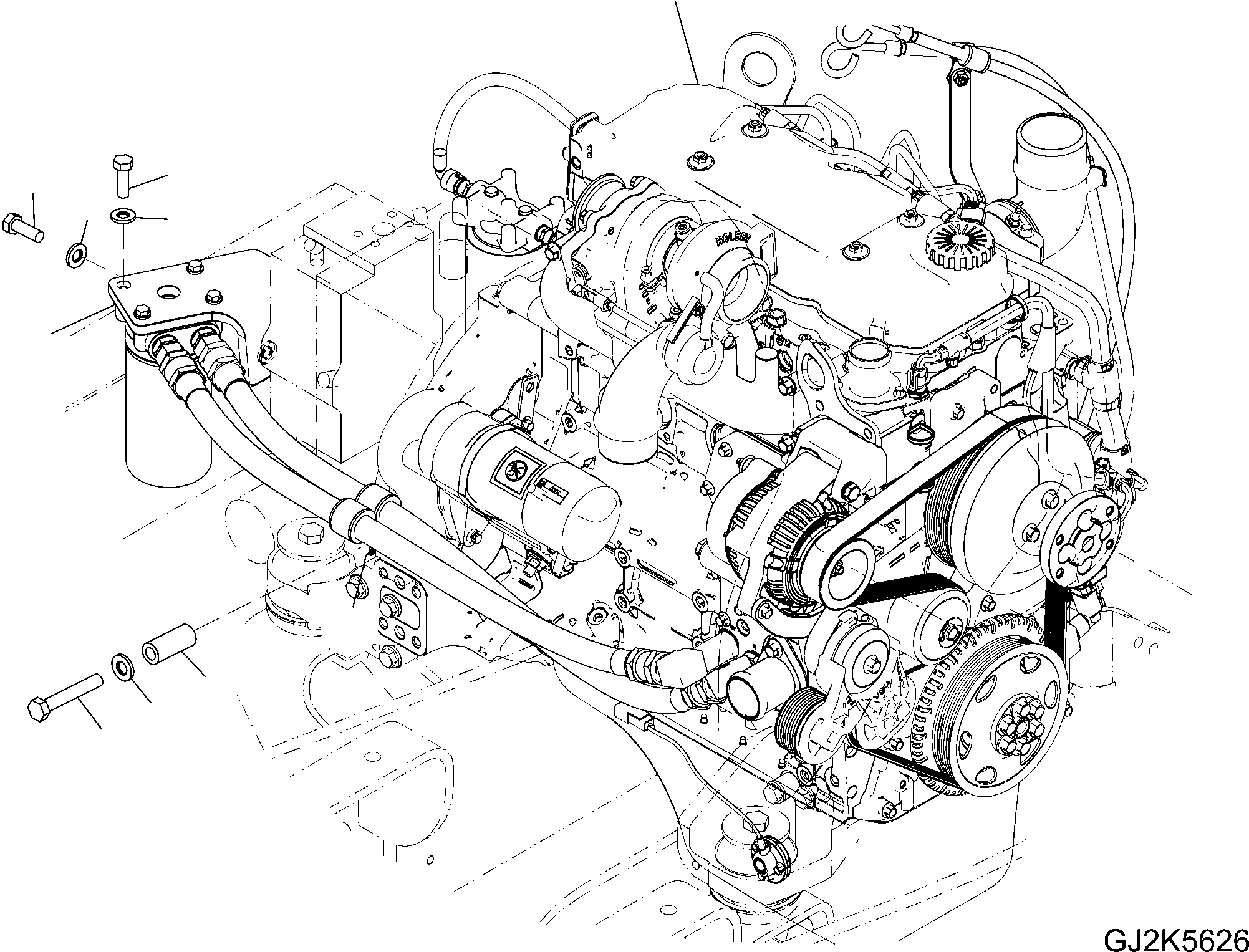 ENGINE 20E-01-31100 KOMATSU
