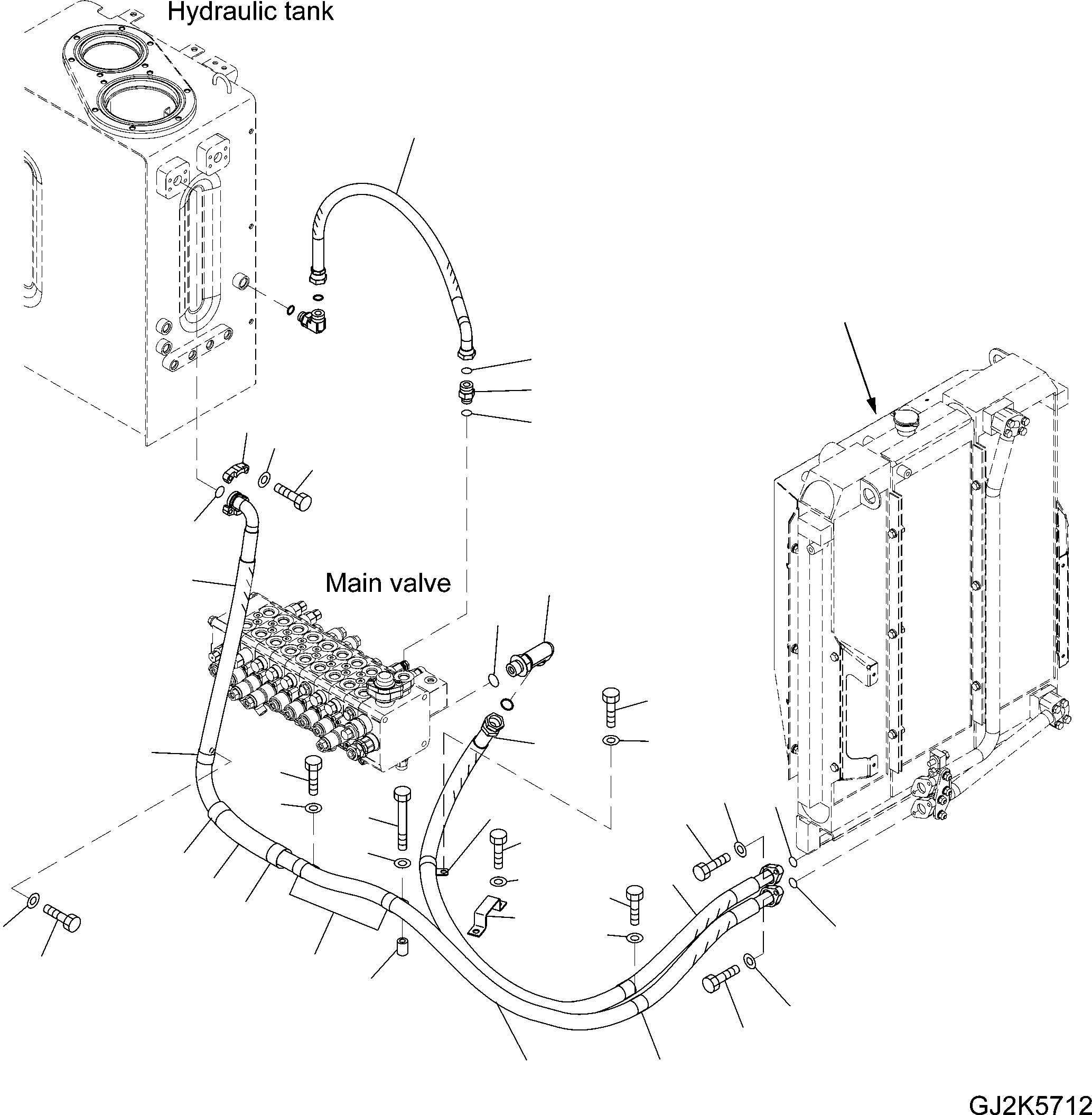 Шланг 02763-006A9 KOMATSU