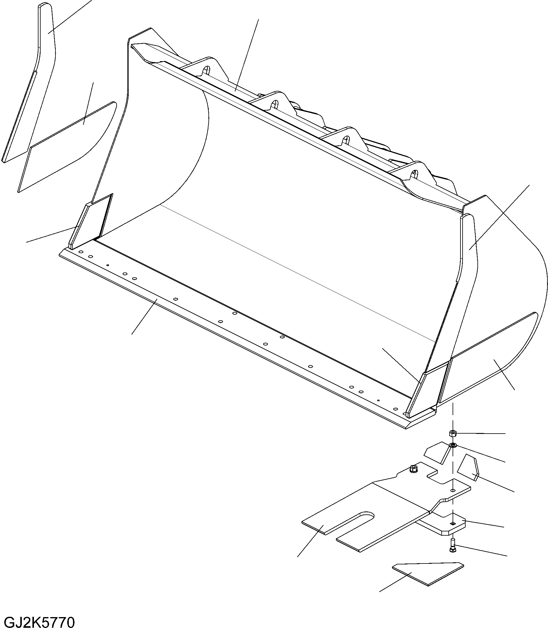 SKID, (WELDED) 423-75-H2A50 KOMATSU
