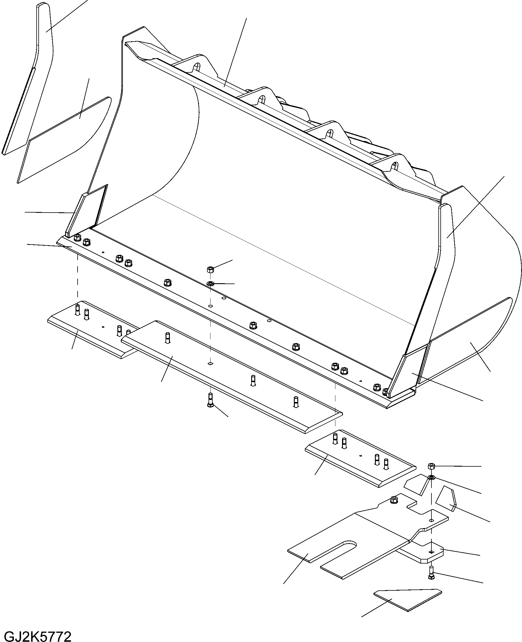 Ковш 423-75-H2A20 KOMATSU