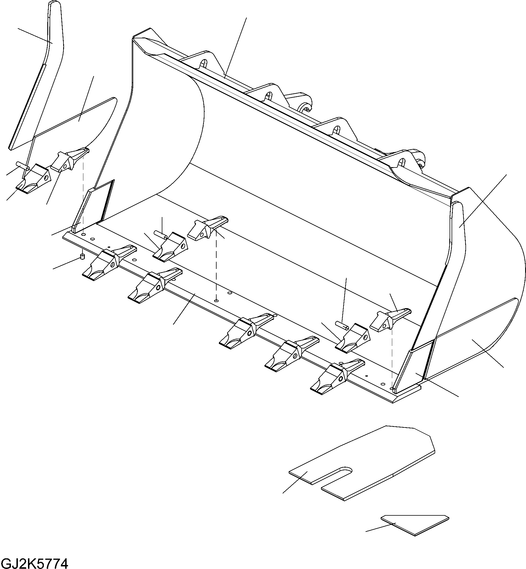 Ковш 423-75-H2E30 KOMATSU