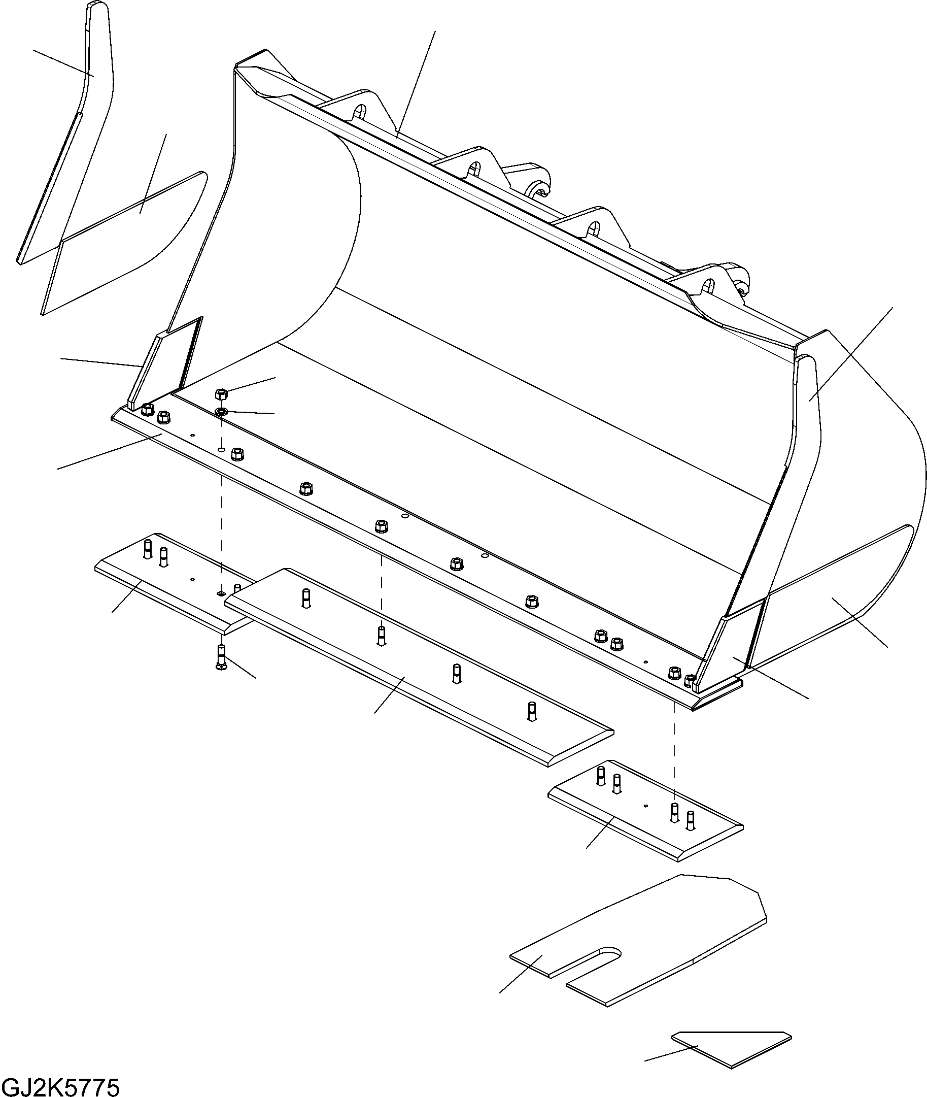 Ковш 423-75-H2E40 KOMATSU
