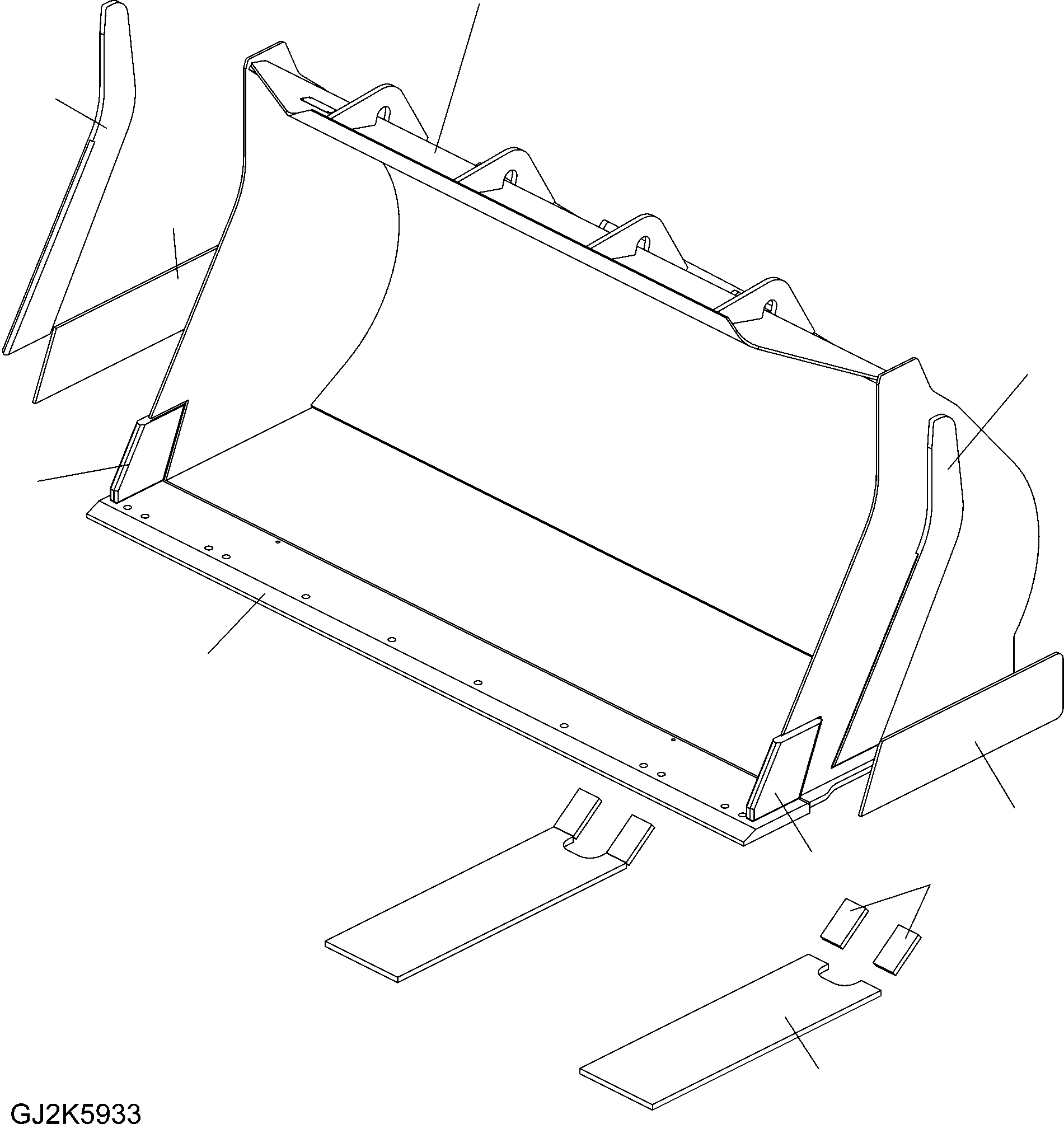 REINFORCEMENT, (WELDED) 424-73-H2C30 KOMATSU