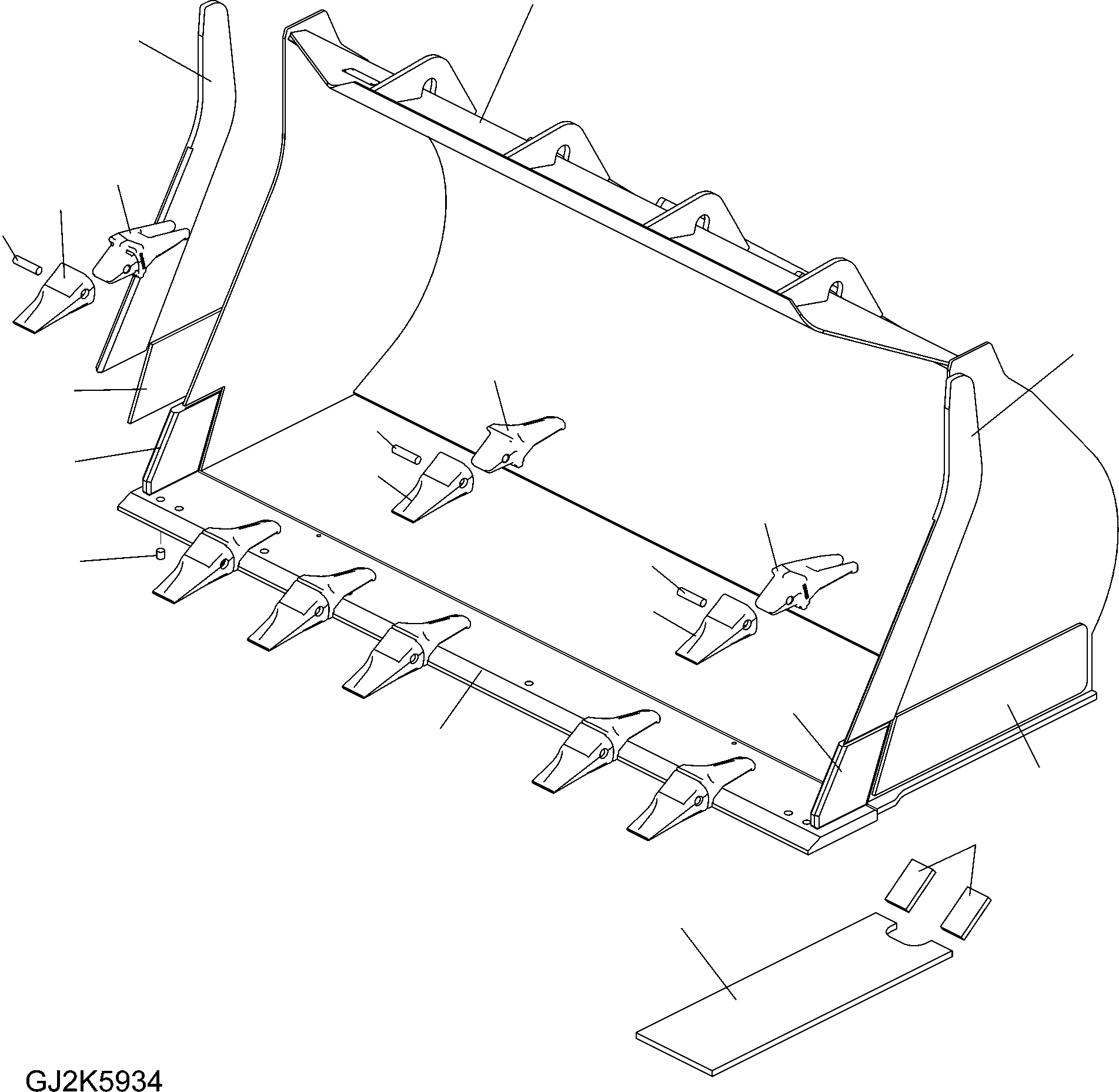 Ковш 424-73-H2440 KOMATSU