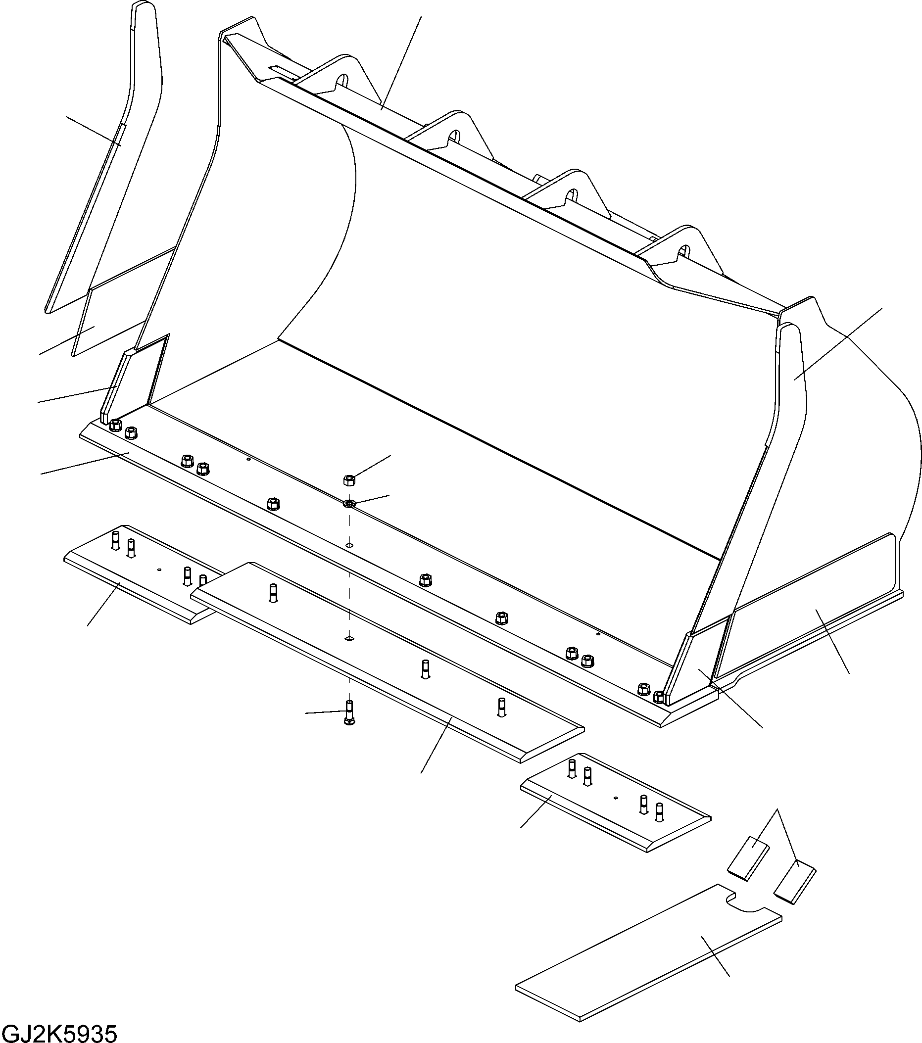 Ковш 424-73-H2450 KOMATSU