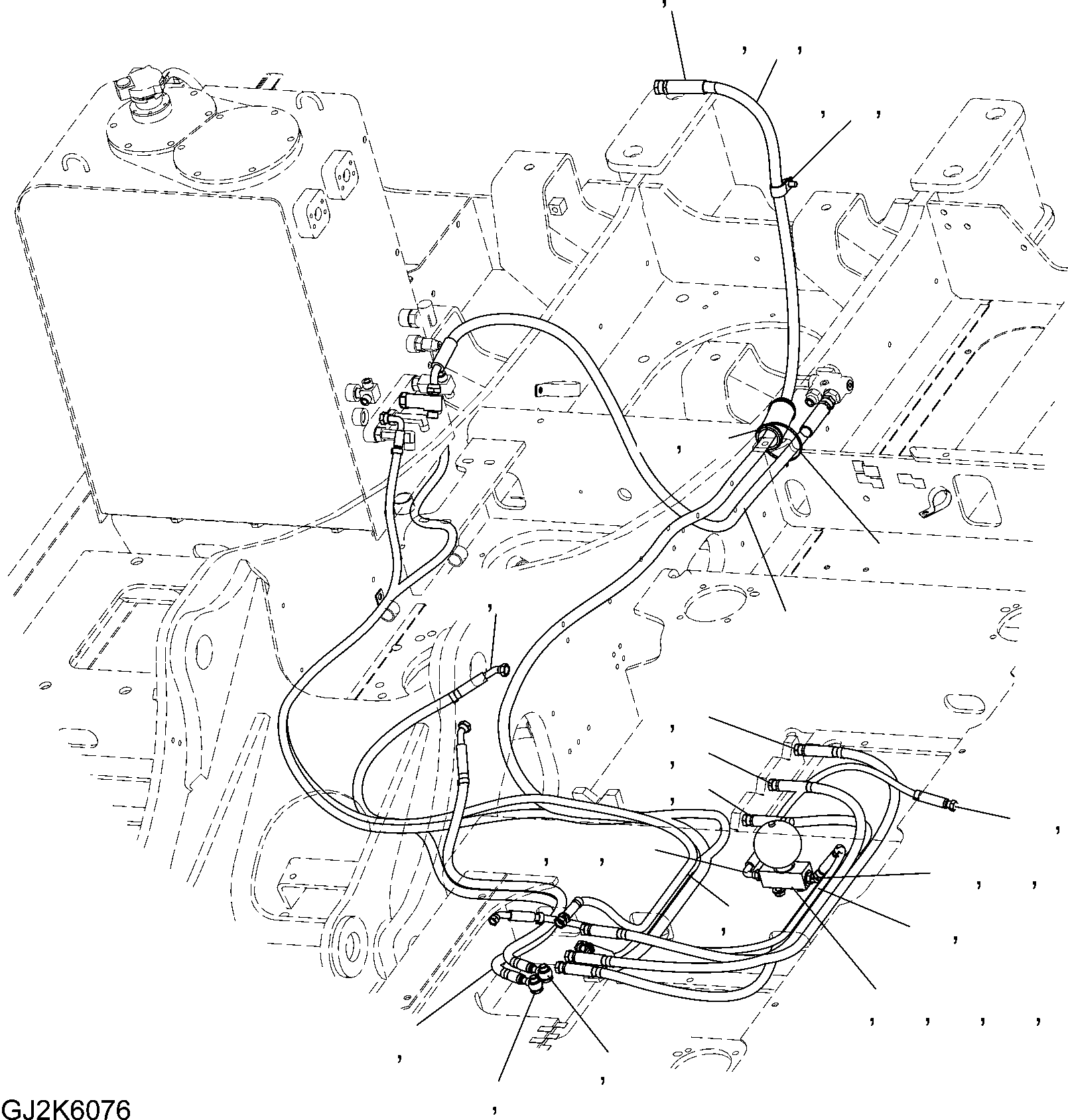 Шланг с торцевым уплотнением 02767-00415 KOMATSU