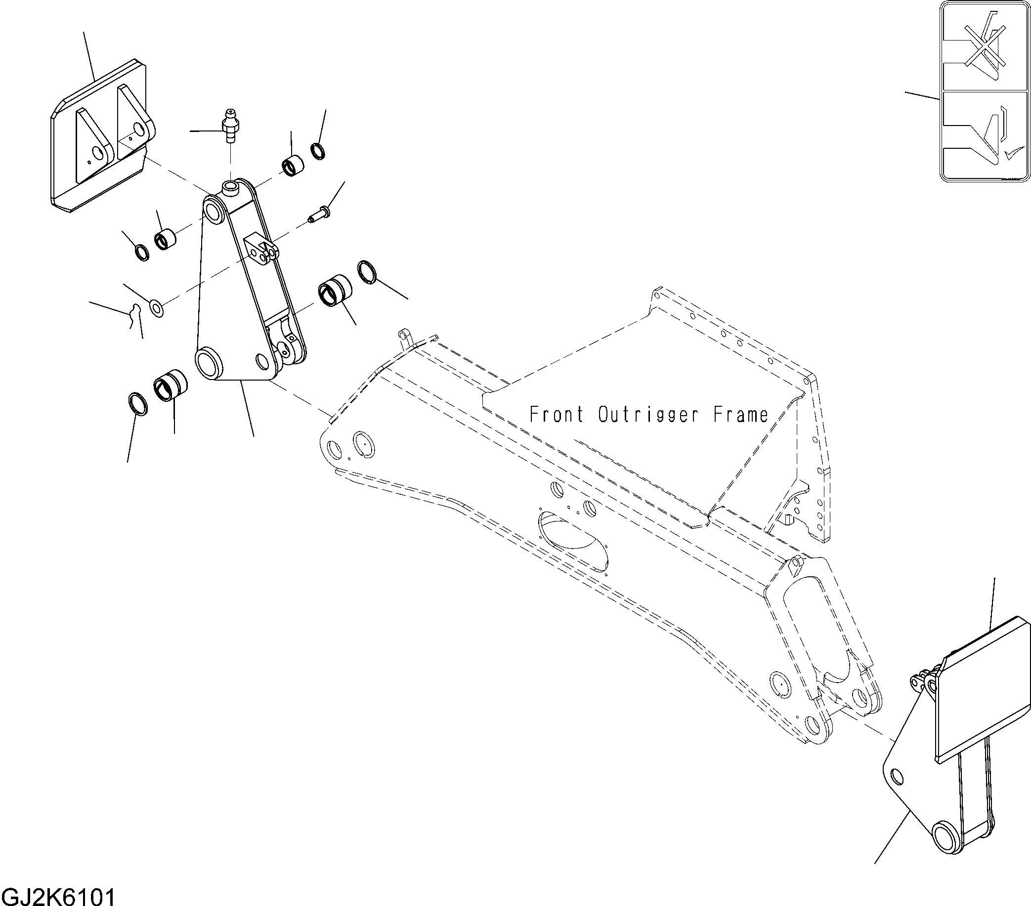 LEG ASSEMBLY 20K-910-3715 KOMATSU