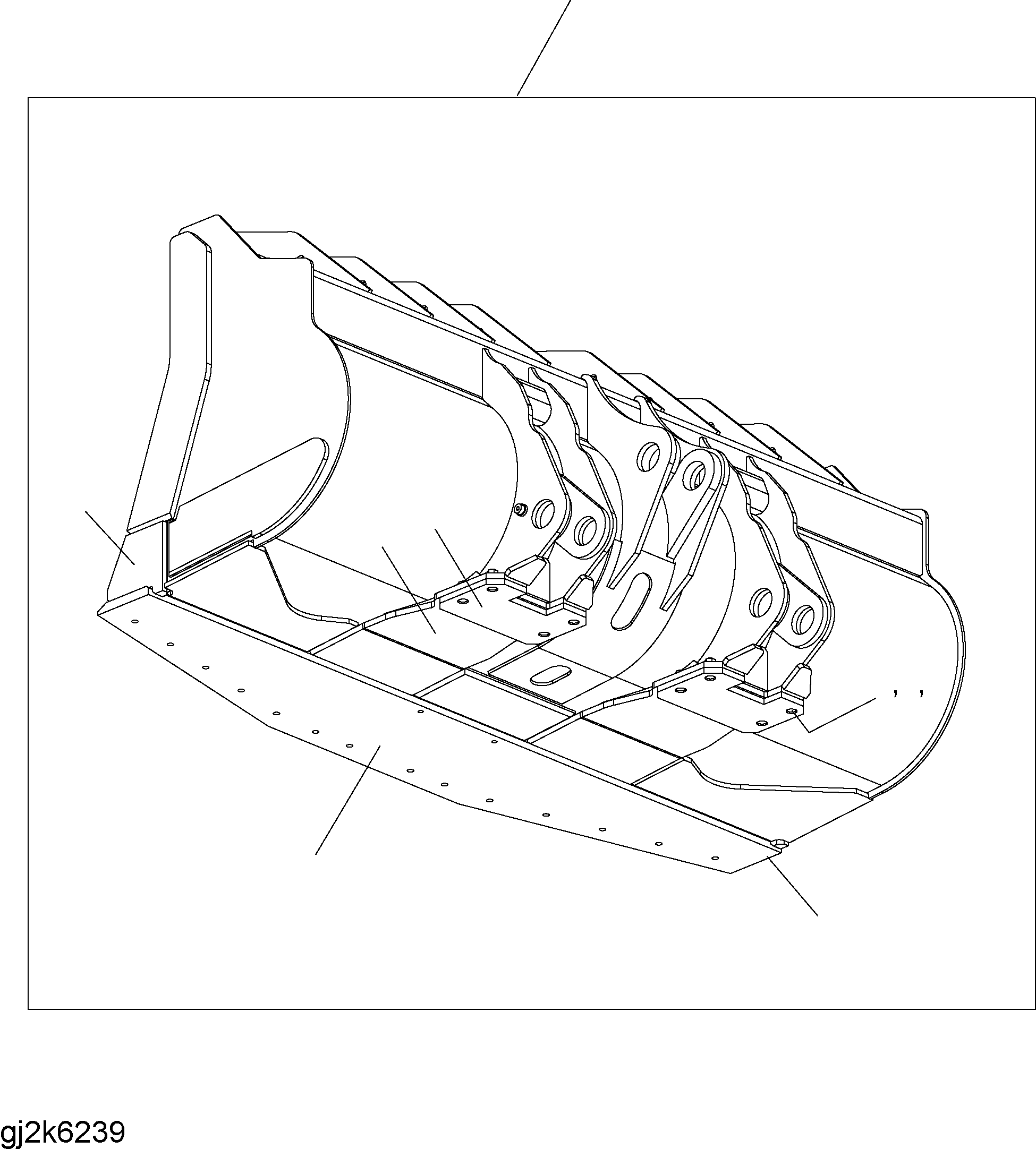 EDGE, LHS (WELDED) 425-72-H2590 KOMATSU