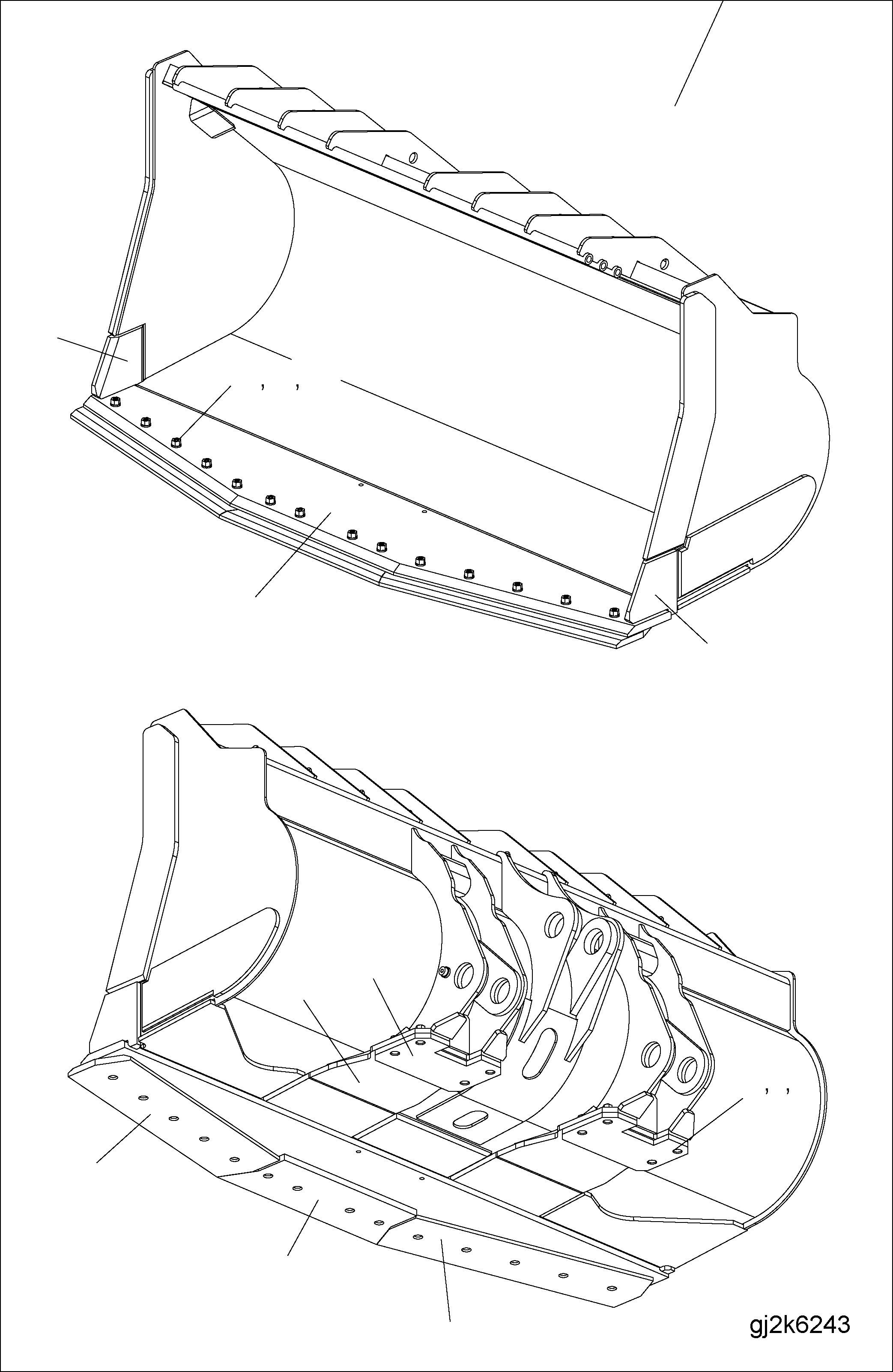 BLADE, OUTER 425-71-H2J10 KOMATSU