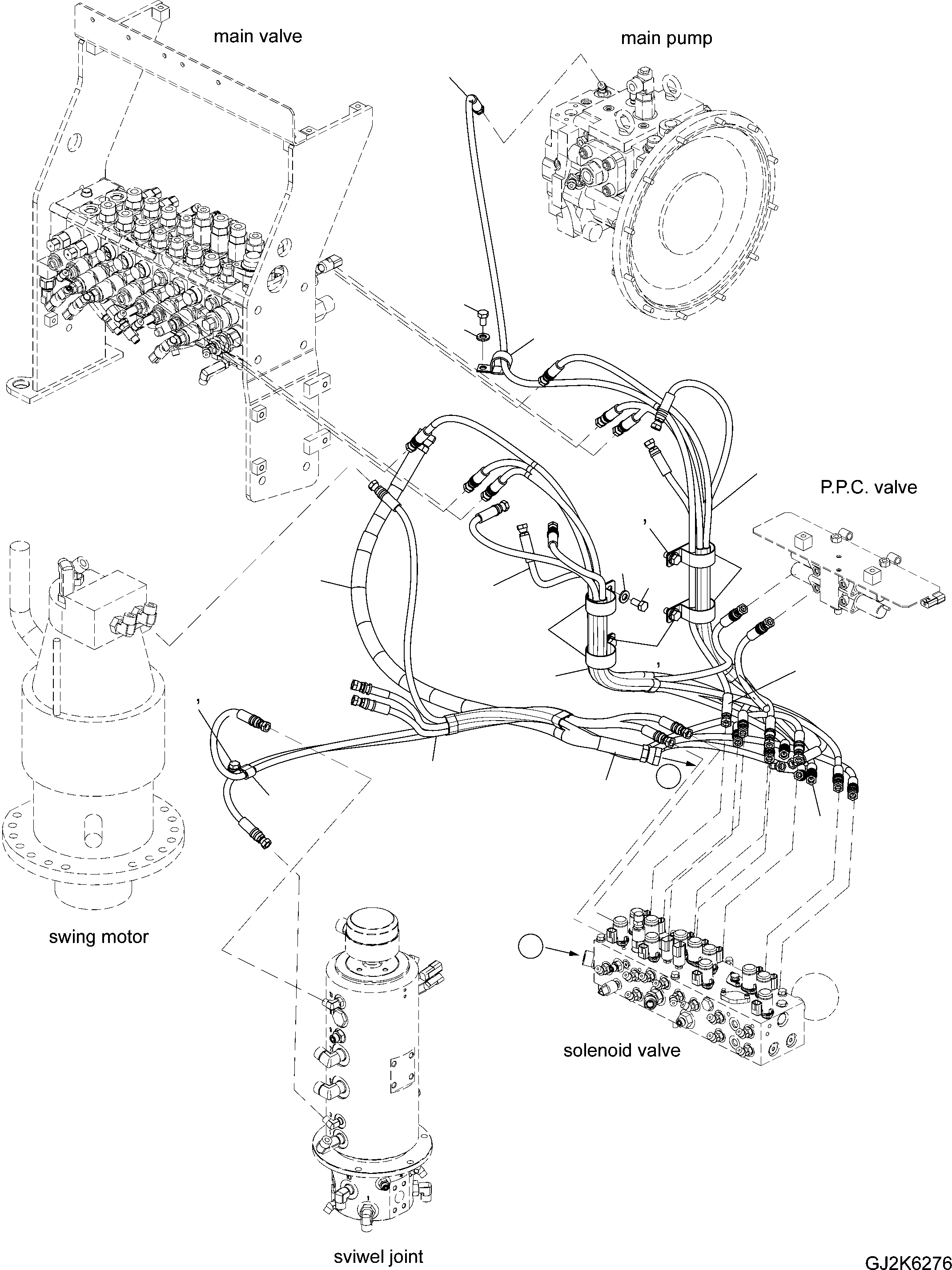 Шланг в сборе (20J-62-11452) KOMATSU