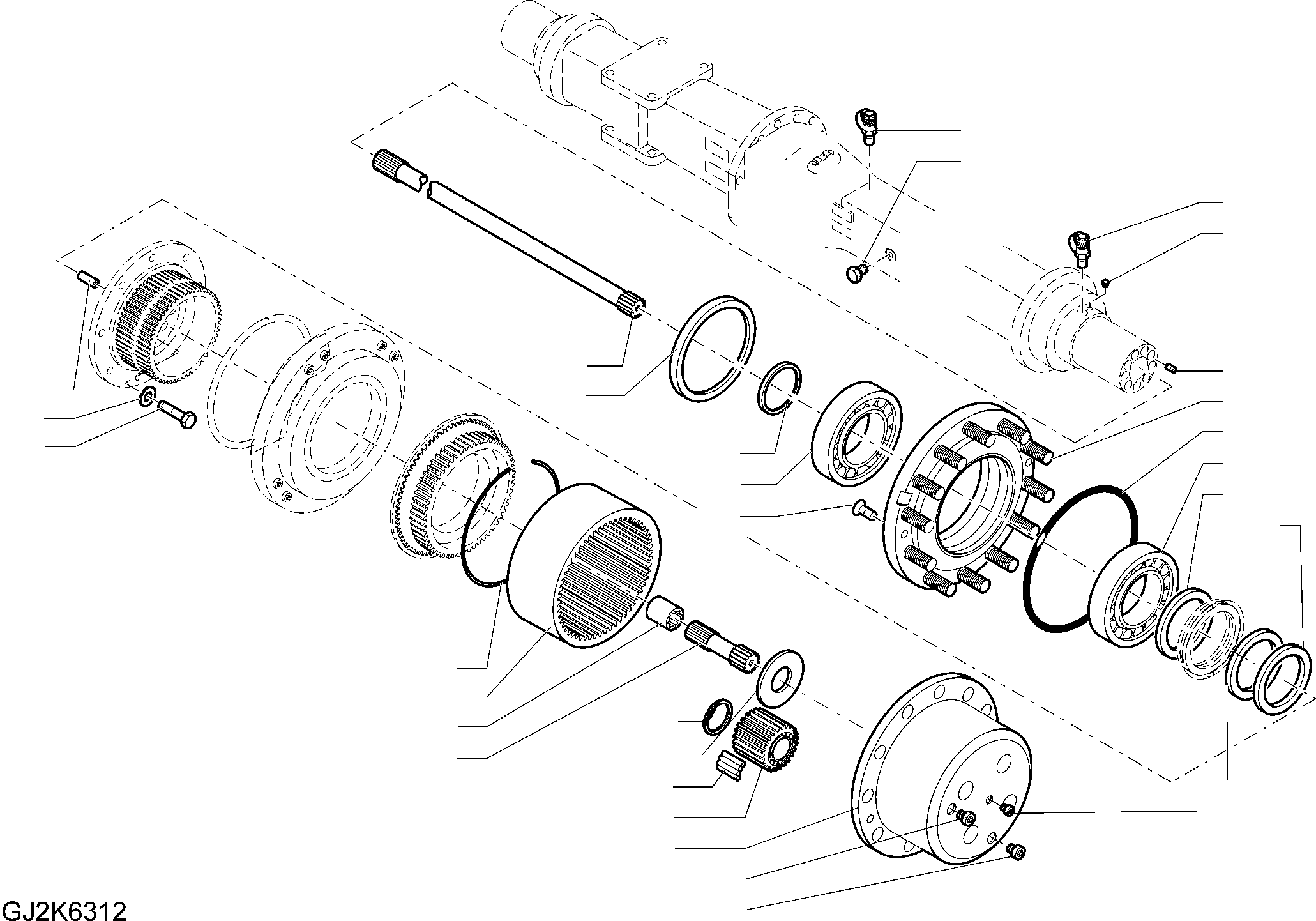PLANETARY CARRIER ASSEMBLY 20J-22-11150 KOMATSU