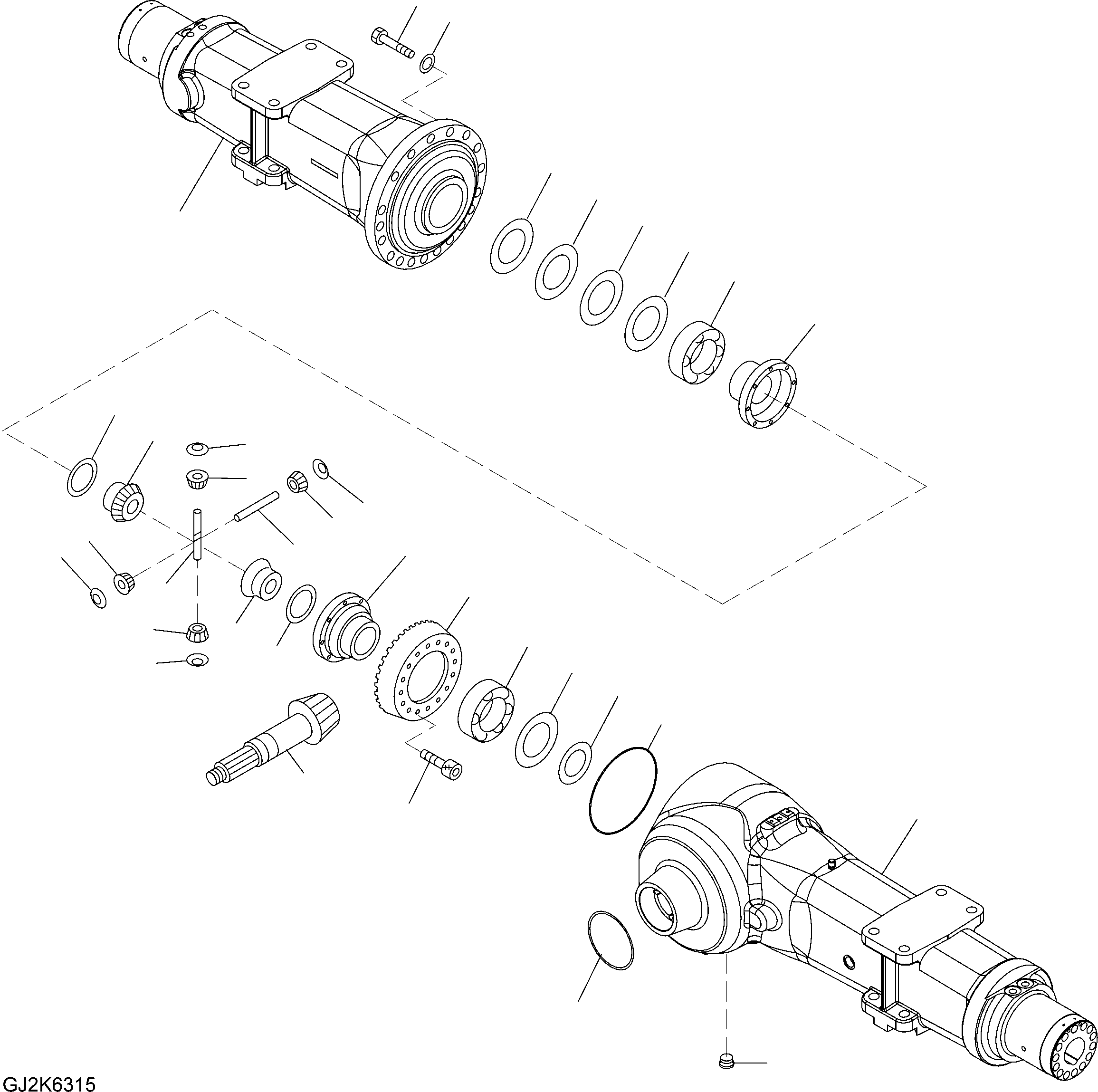 Short Axle Body 20J-22-11240 KOMATSU
