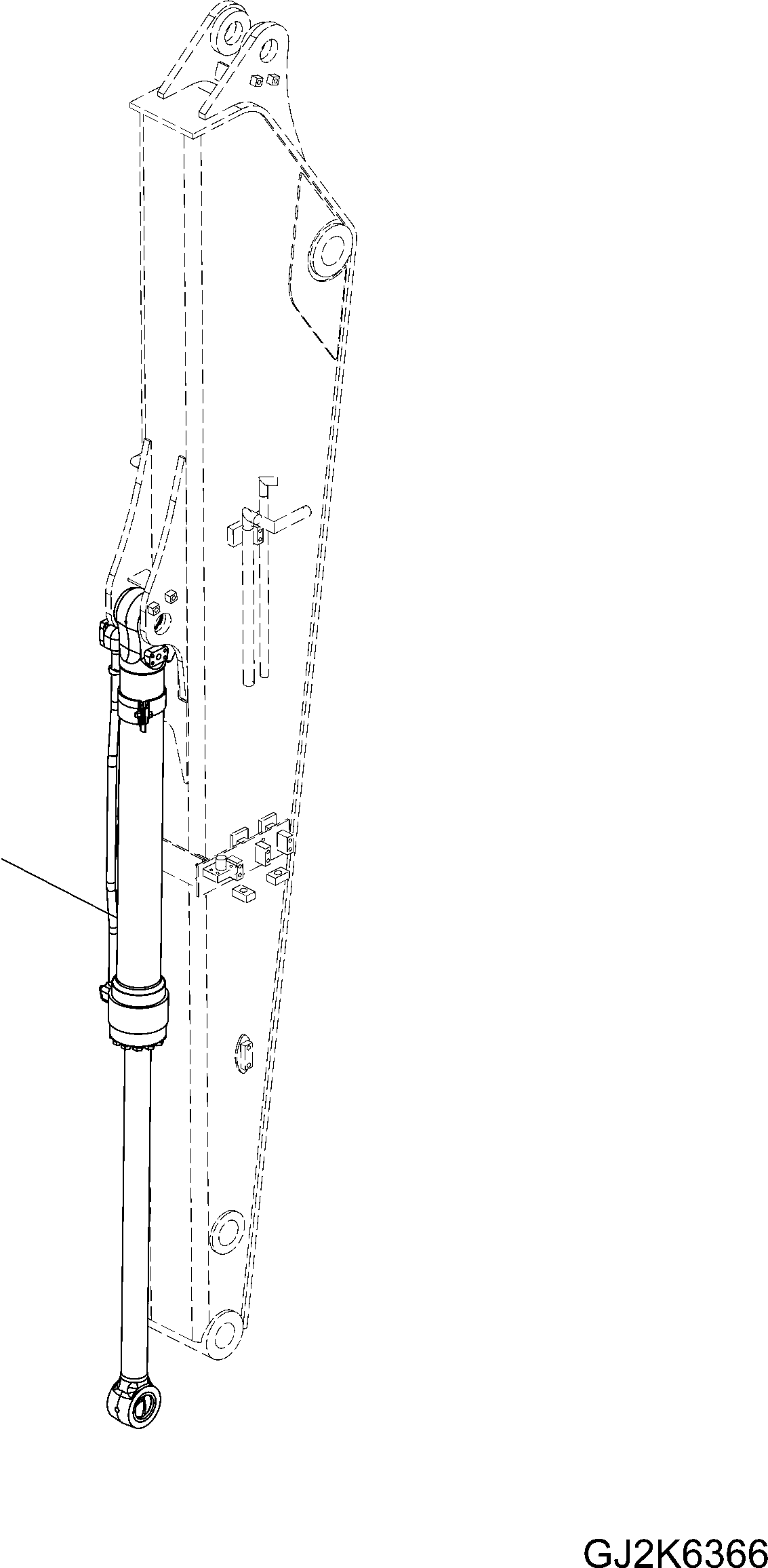 BUCKET CYLINDER (\8\707-01-XP980) KOMATSU