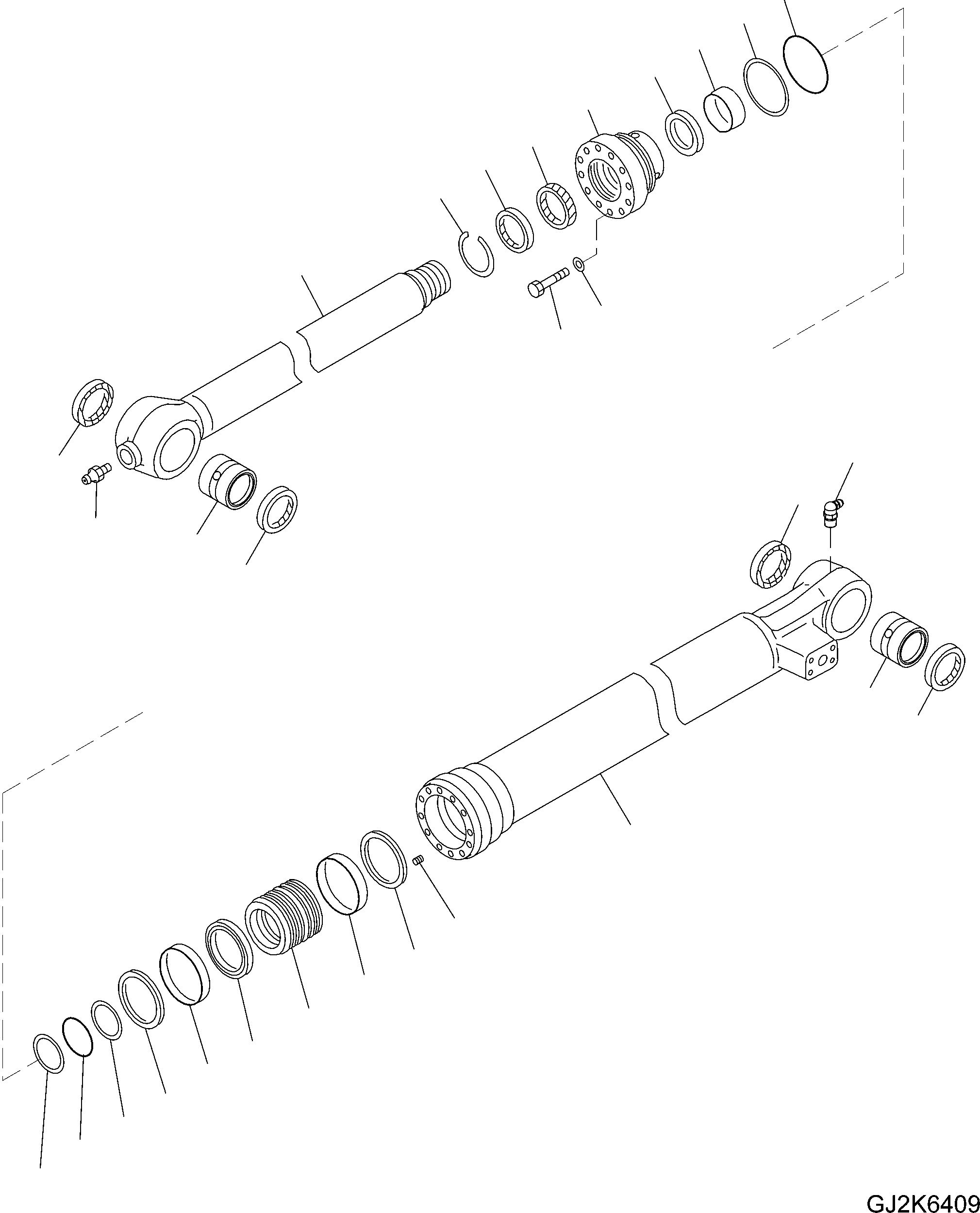 Цилиндр в сборе 21P-63-03330 KOMATSU