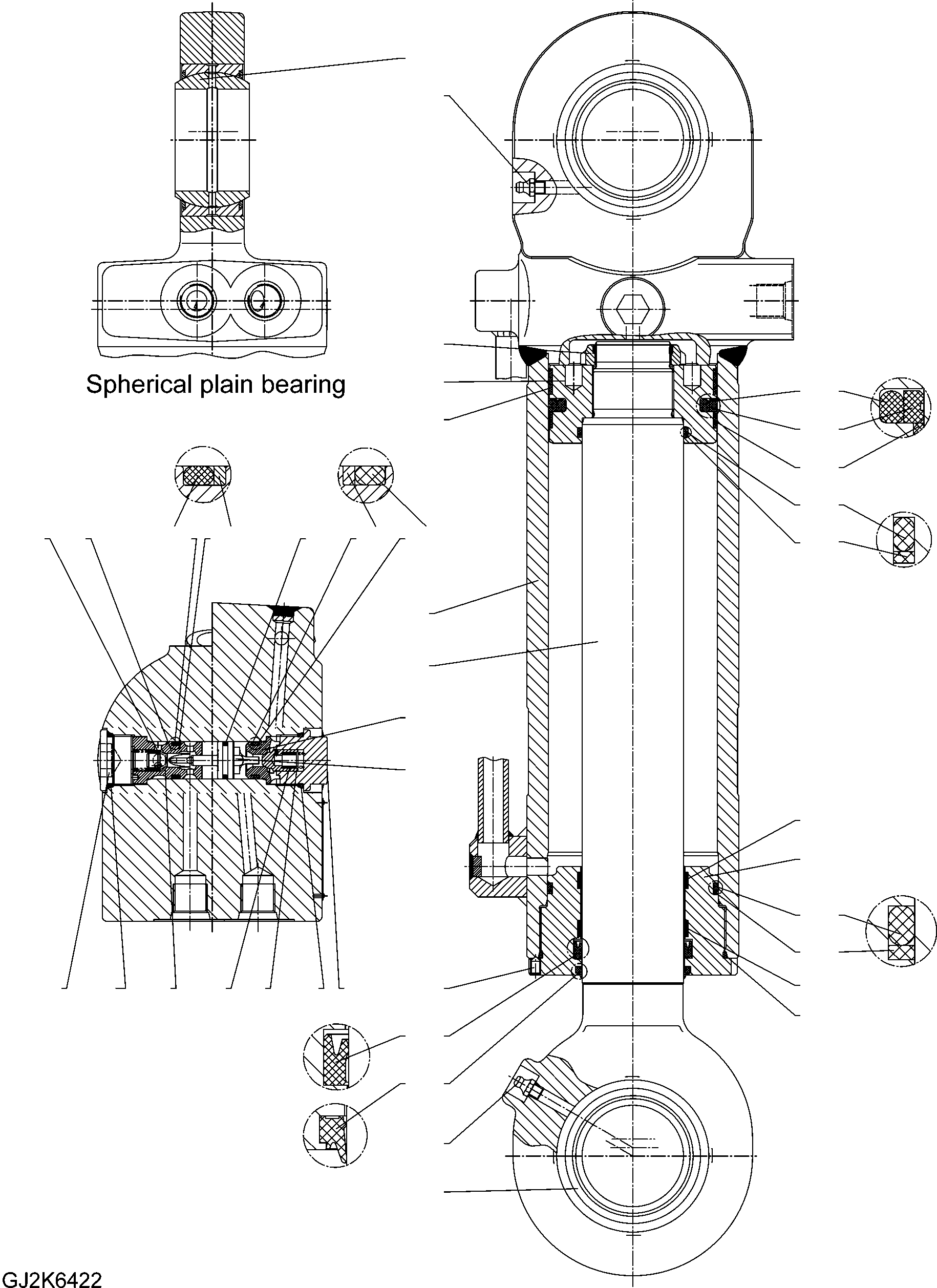Back-Up Ring, (Kit : K02) 20E-62-K6550 KOMATSU