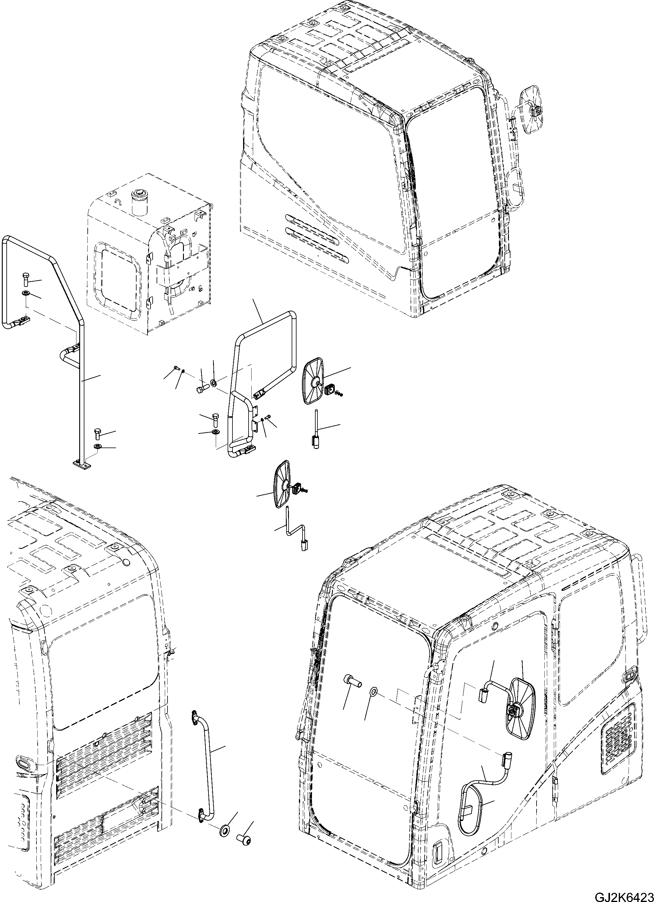 Поручень 20G-54-32250 KOMATSU