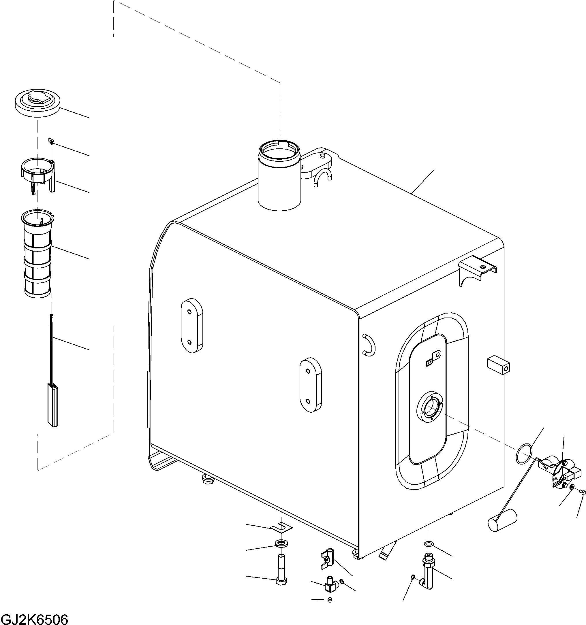 FUEL TANK ASSEMBLY 20E-04-32201 KOMATSU