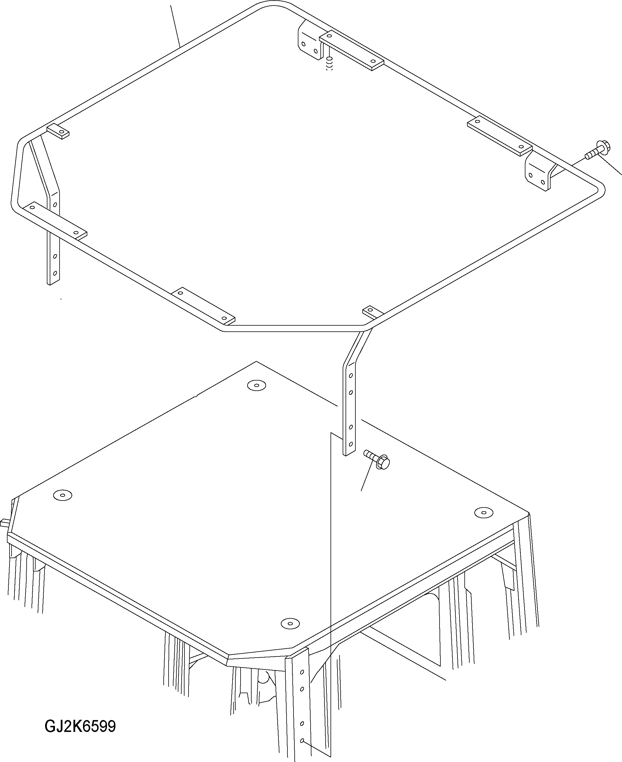 ROOF RAIL 418-56-H1A01 KOMATSU