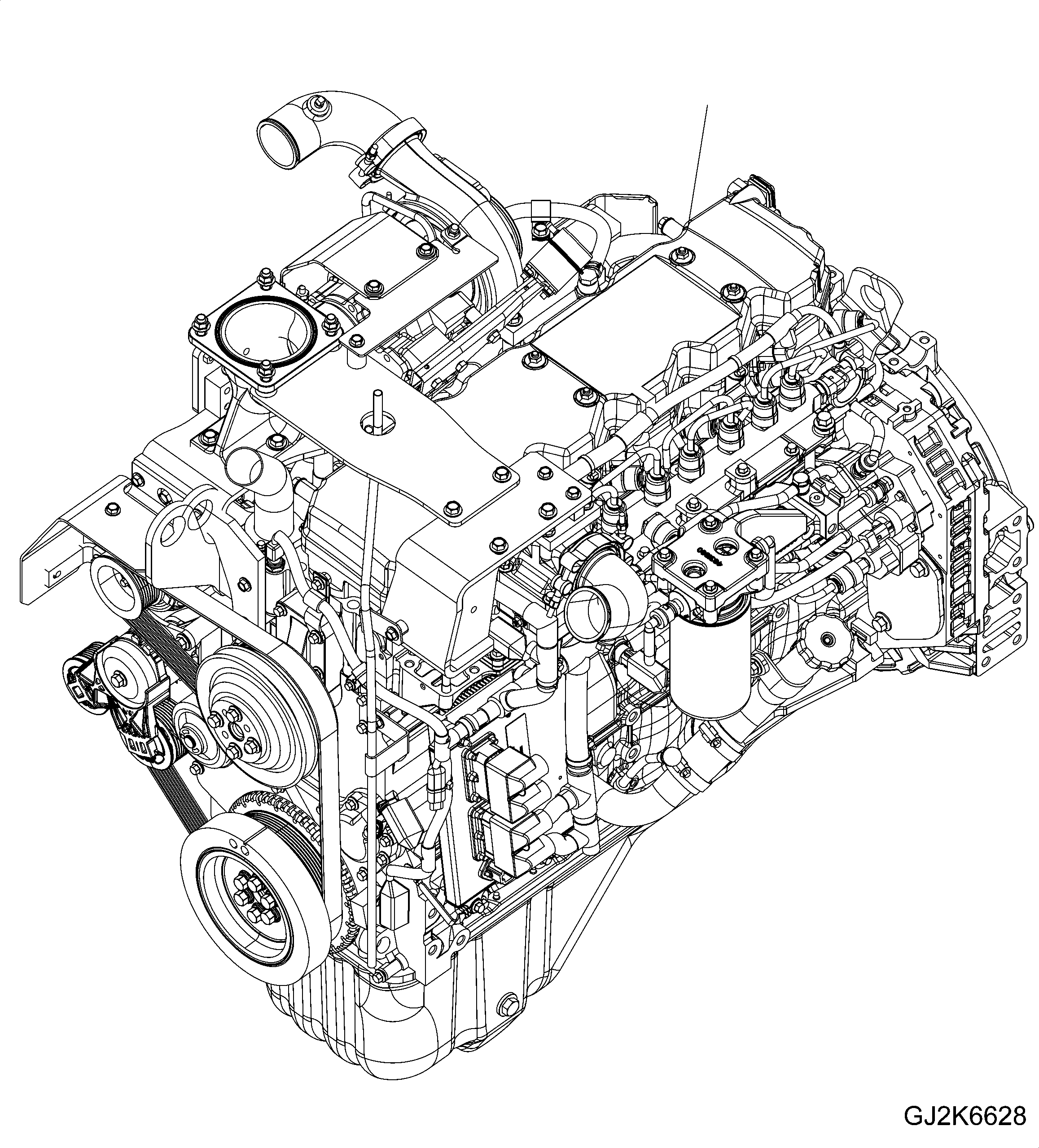 ENGINE, SAA6D107E-1H 6754-H0-0030 KOMATSU