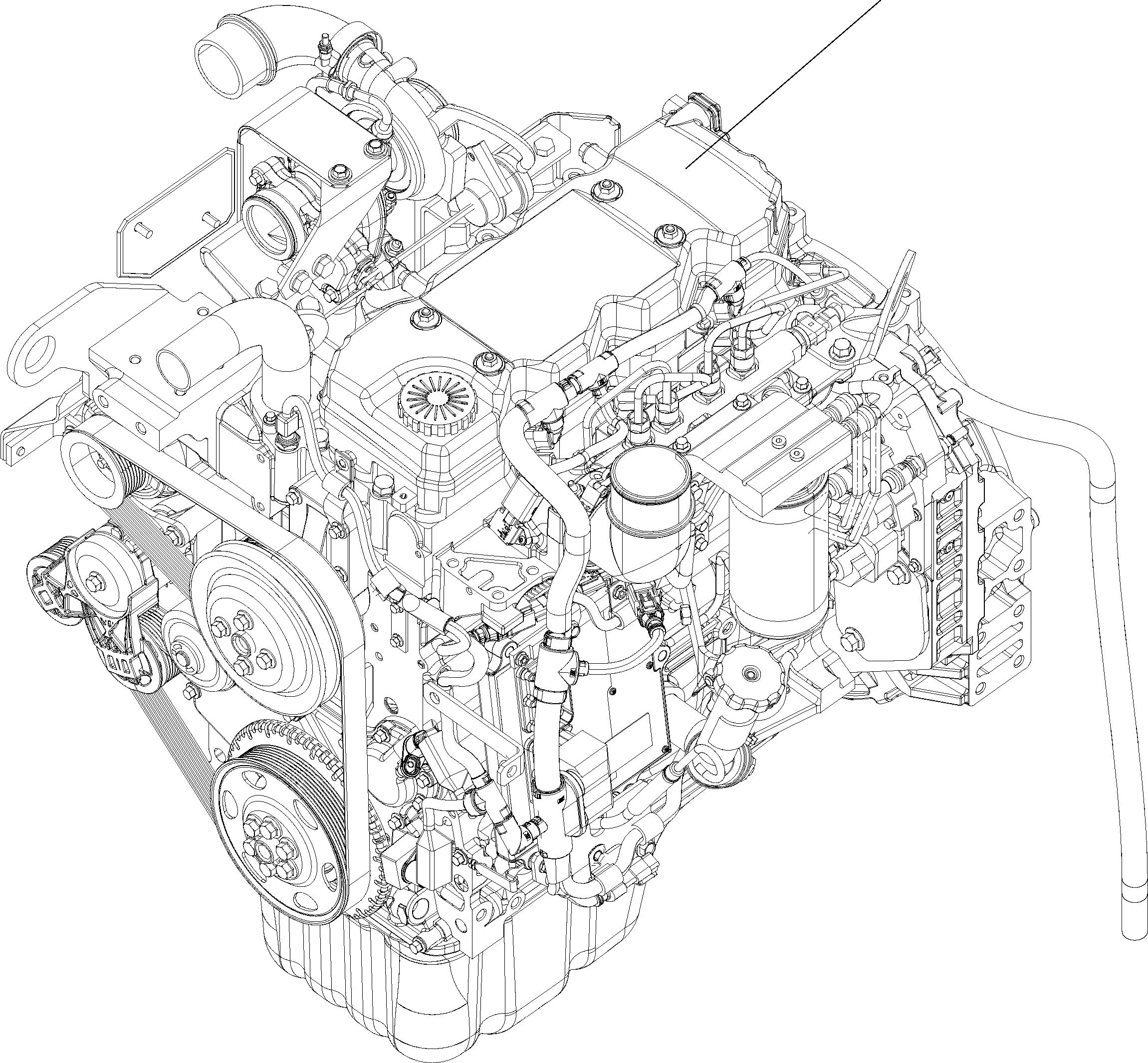 ENGINE, SAA4D107E-1B 6751-B0-0020 KOMATSU