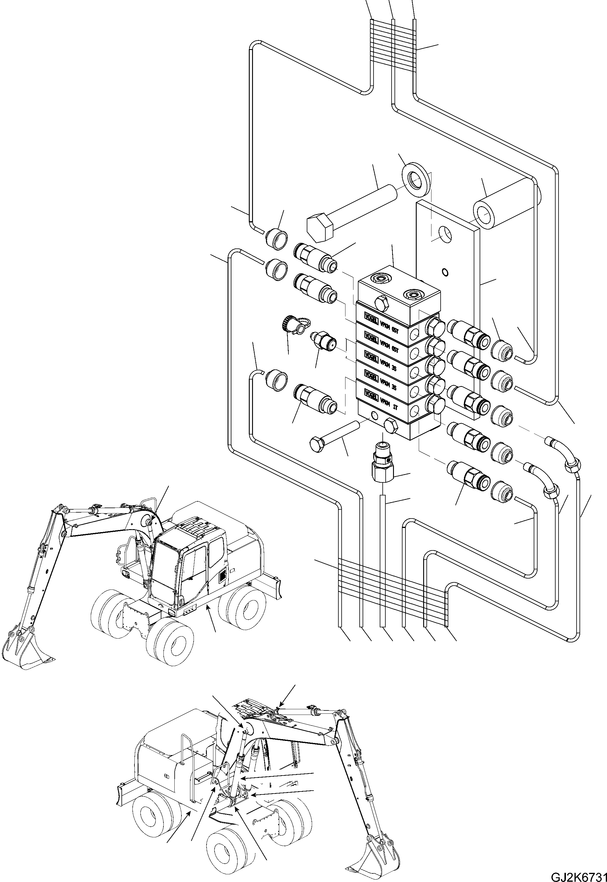 BOTTOM BOOM CYLINDER KOMATSU