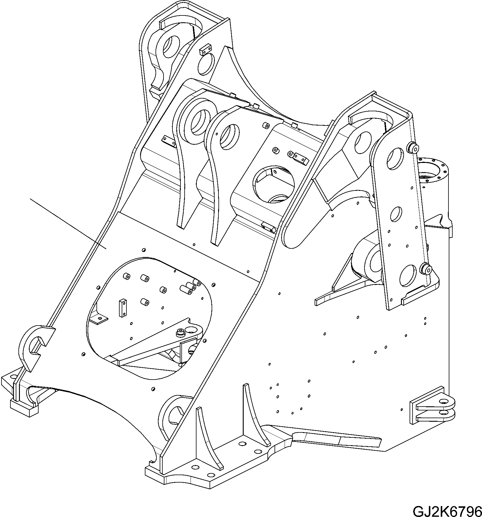 FRAME, FRONT 423-46-H1351 KOMATSU