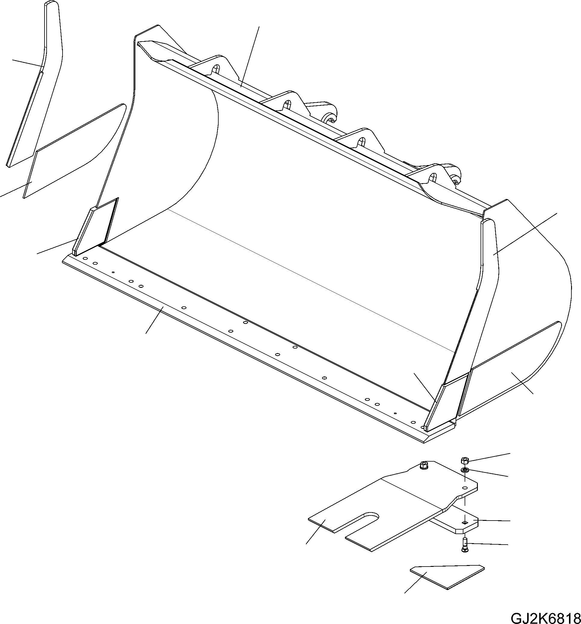 SKID, (WELDED) 423-75-H2J30 KOMATSU