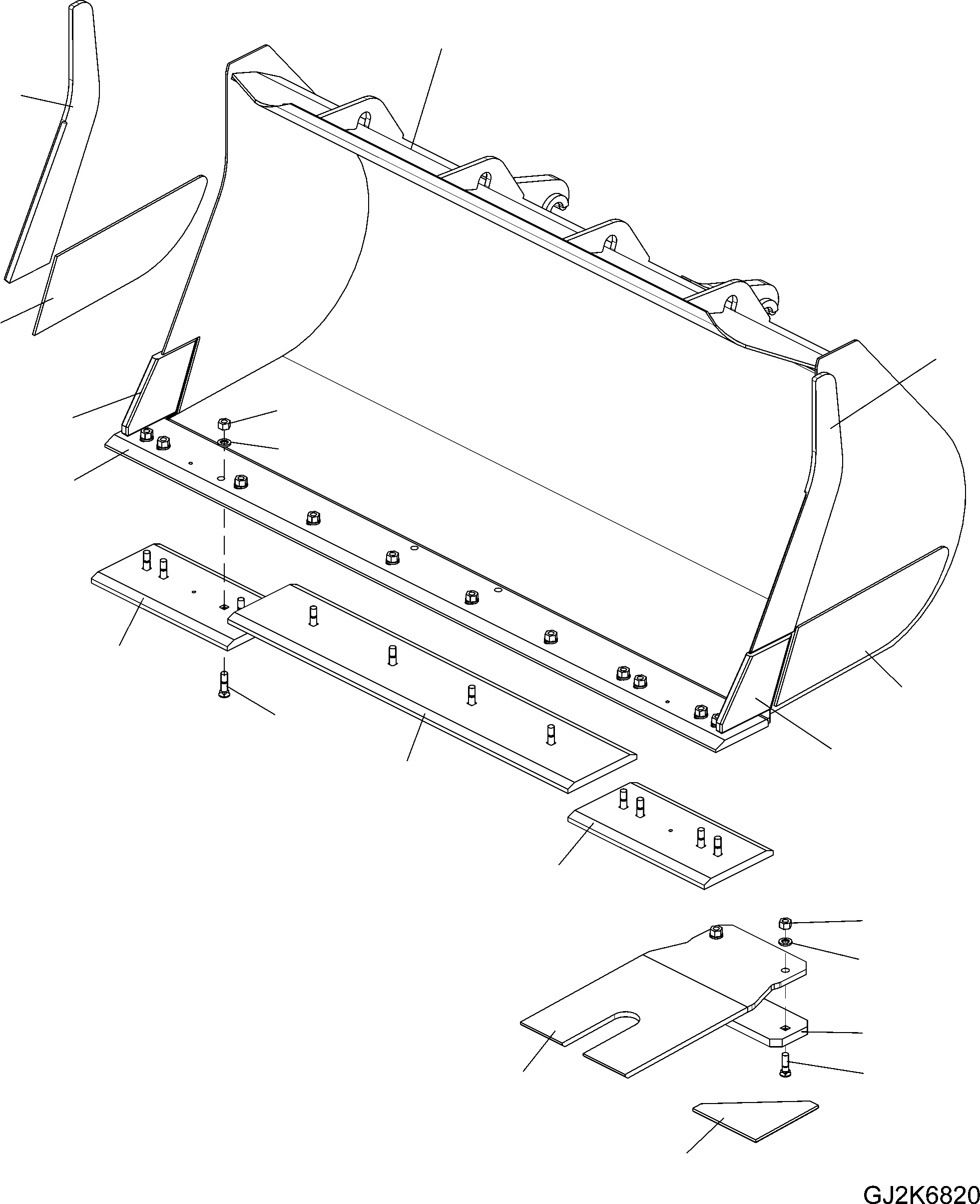 Ковш 423-75-H2K50 KOMATSU